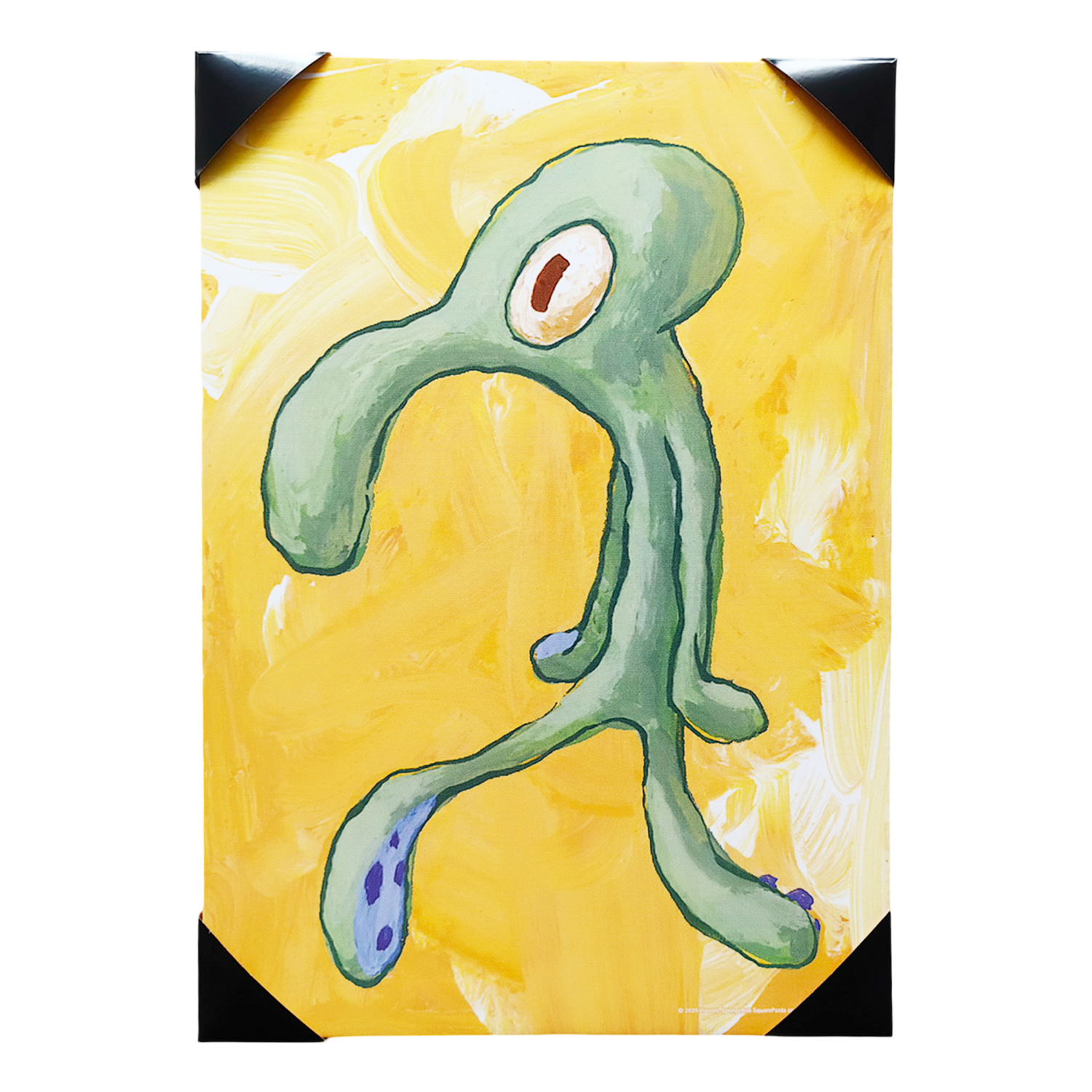 slide 1 of 1, SB SpongeBob Squidward Abstract Art Canvas Wall Art 13" x 19", 13 in