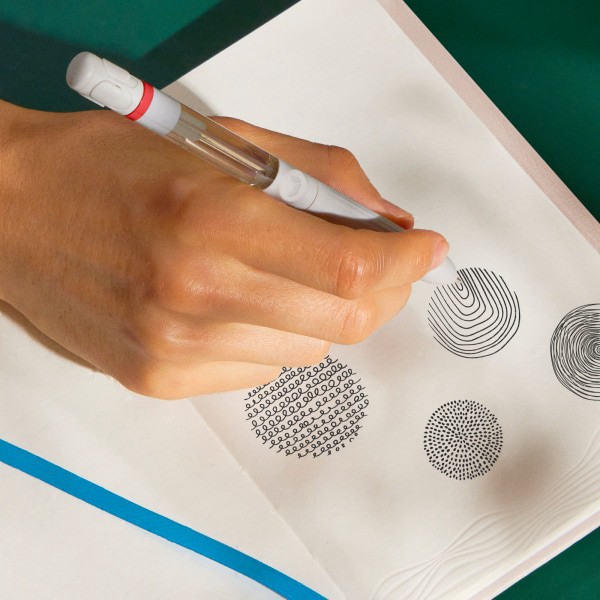 slide 8 of 8, Lifelines Pen Diffuser, With 4-Scent Cartridge, Fine Point, 1.0 Mm, Red Barrel, Black Ink, Spice Rush, 1 ct