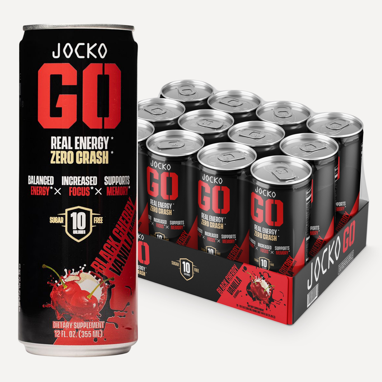 slide 3 of 6, Jocko GO Black Cherry Vanilla, 12 fl oz