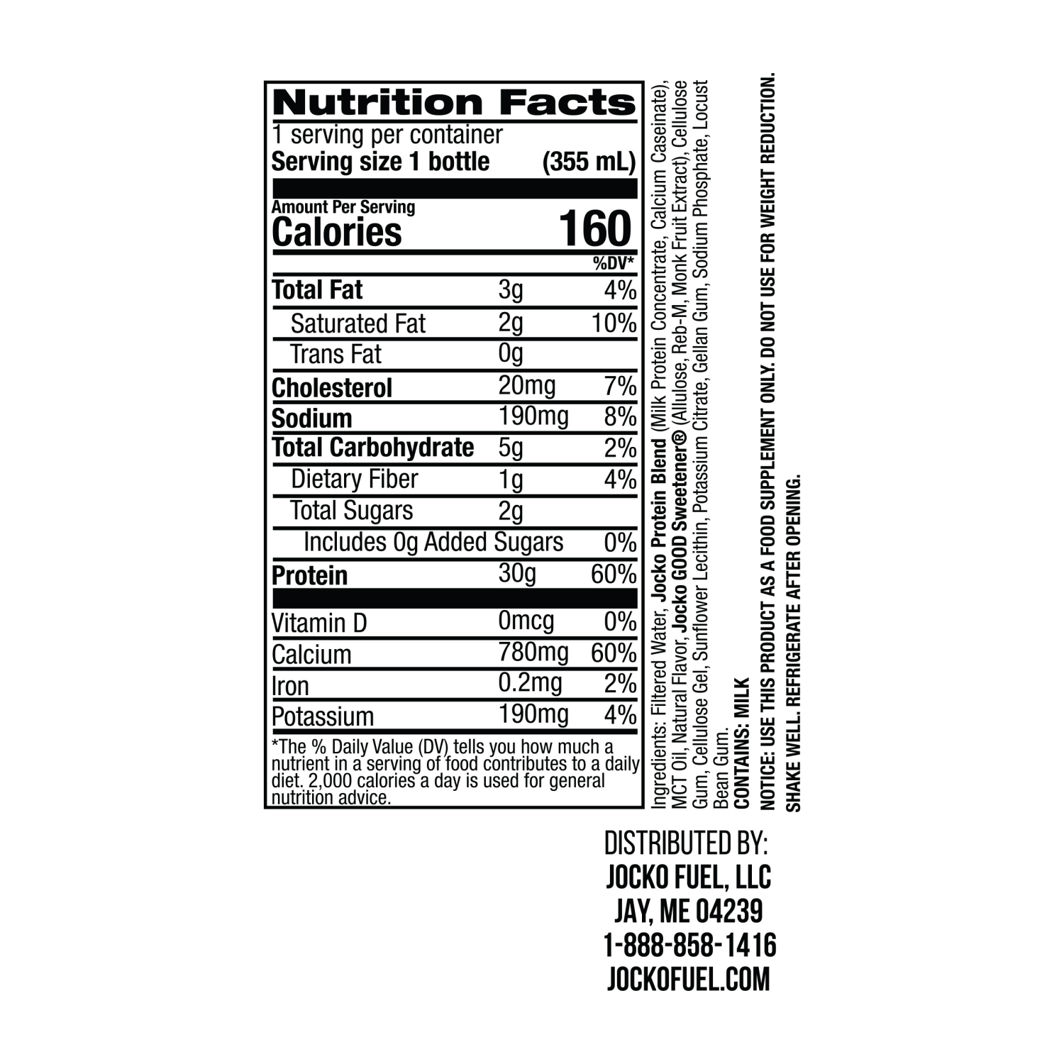 slide 4 of 4, Jocko Banana Cream Mölk Shake HDPE Bottle - 12 fl oz, 12 fl oz