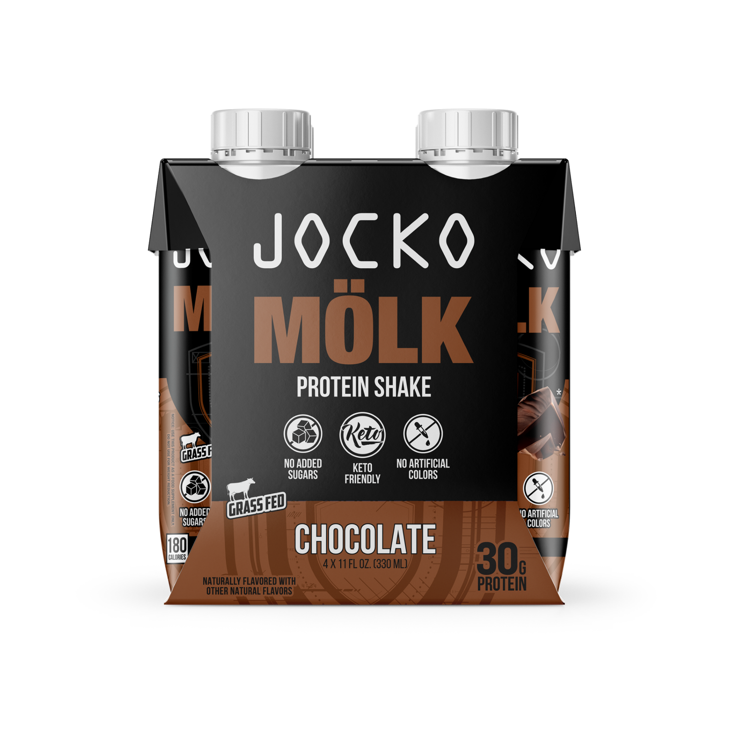 slide 4 of 6, Jocko Molk Rtd Chocolate 4Pk, 4 ct