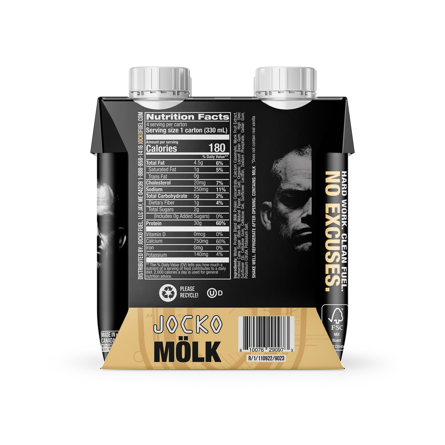 slide 2 of 7, Jocko Molk Rtd Vanilla 4Pk, 4 ct; 11 fl oz