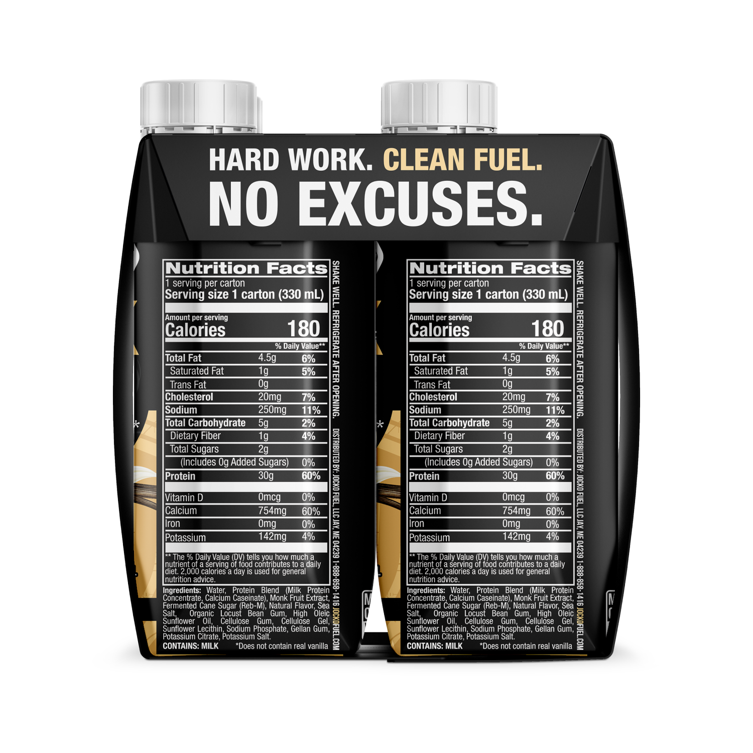 slide 3 of 7, Jocko Molk Rtd Vanilla 4Pk, 4 ct; 11 fl oz