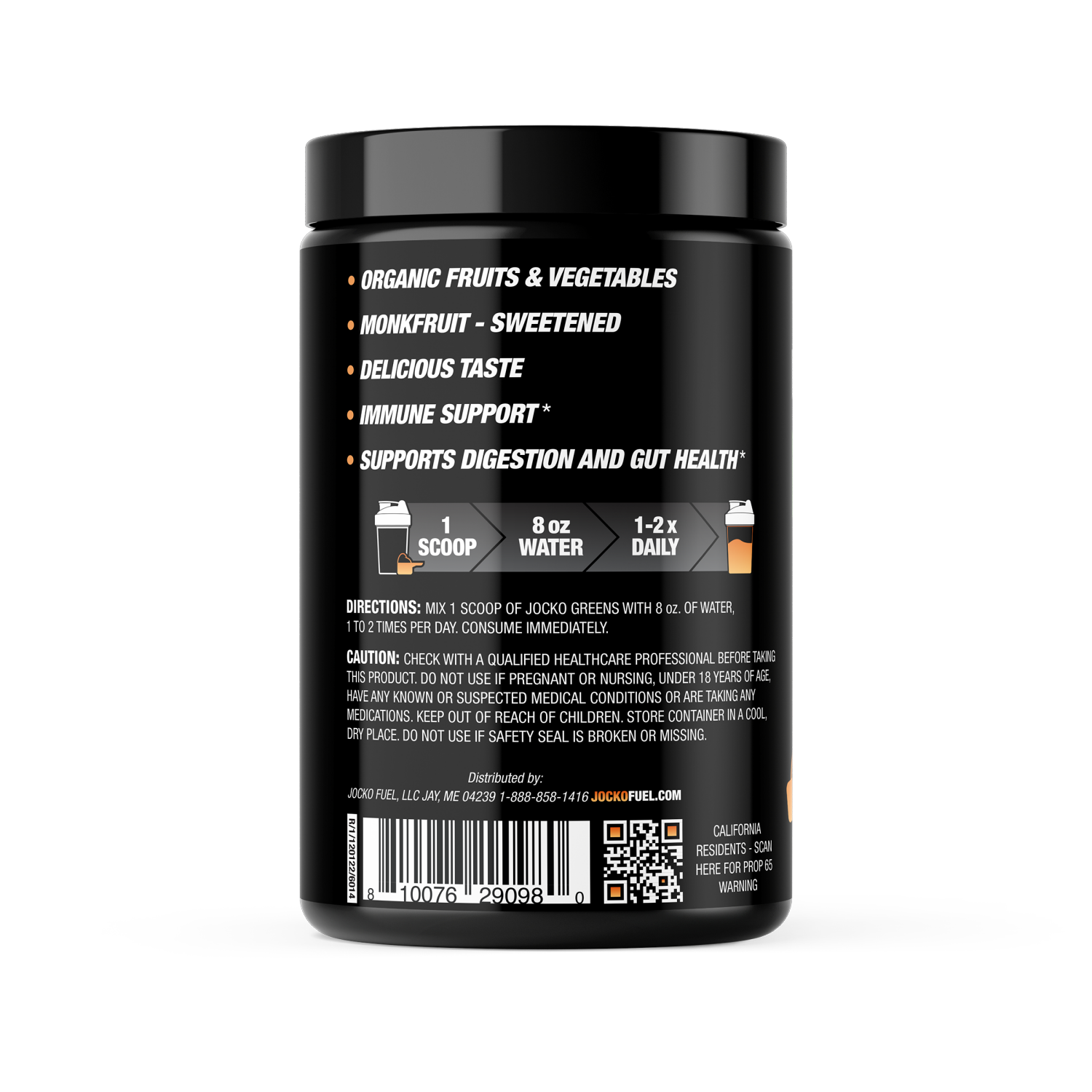 slide 3 of 5, Jocko Greens Peach Powder, 10.79 oz