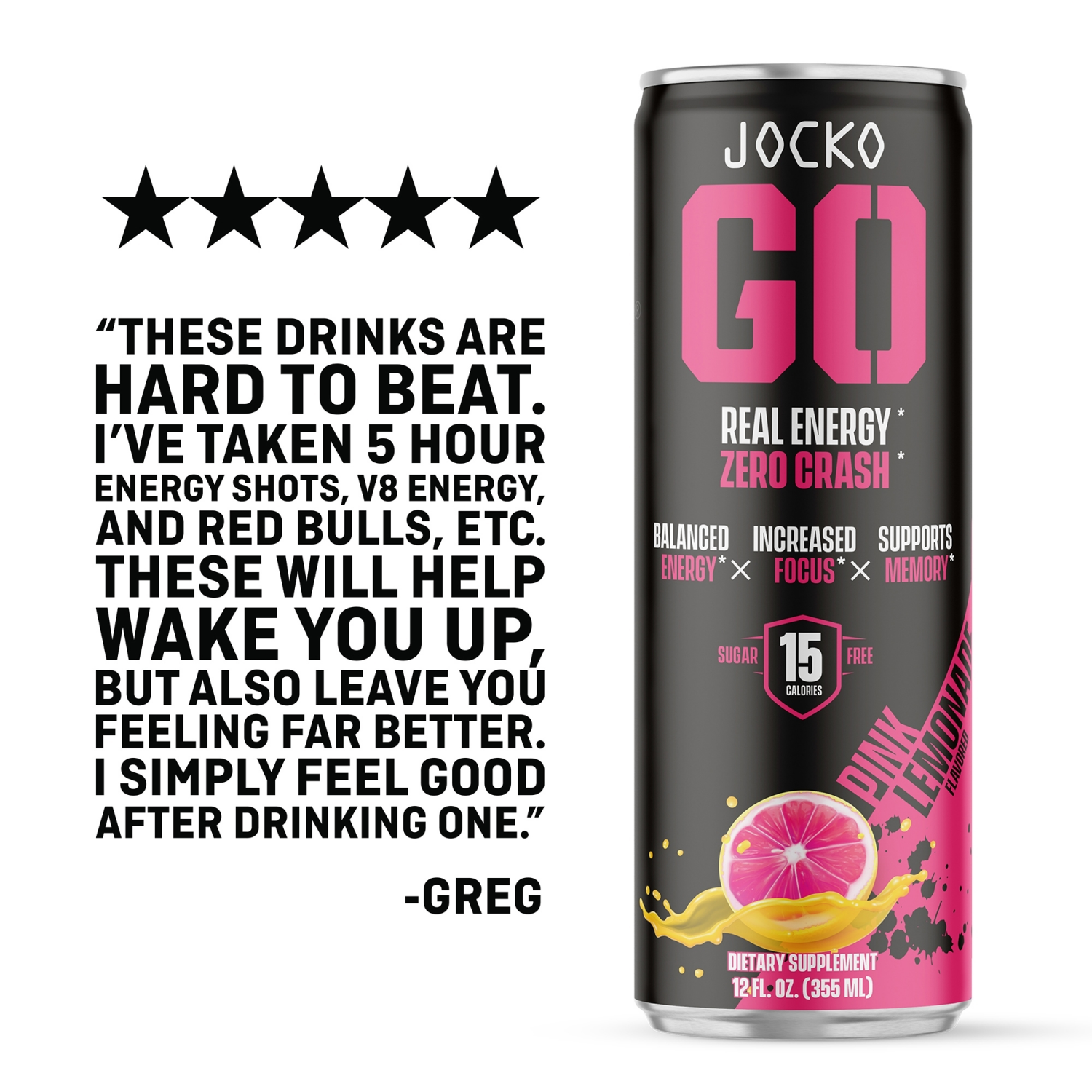 slide 5 of 6, Jocko GO Pink Lemonade, 4 Pack, 4 ct; 12 oz