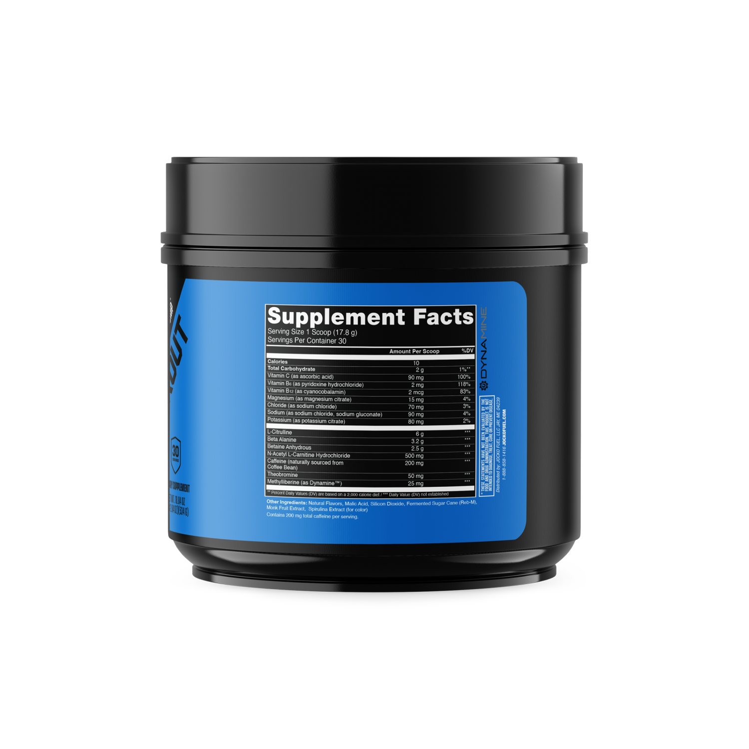 slide 2 of 5, Jocko Preworkout Blue Raspberry 30 svgs, 20.95 oz