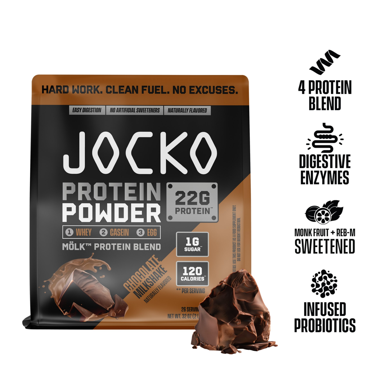 slide 4 of 6, Jocko Molk Chocolate 2lb Bag, 2.3 lb