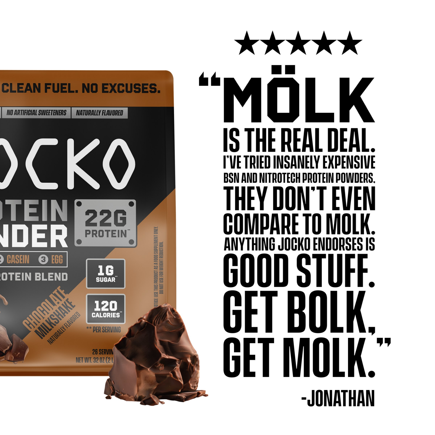 slide 6 of 6, Jocko Molk Chocolate 2lb Bag, 2.3 lb