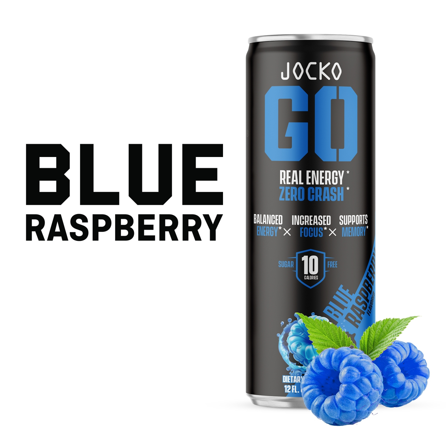 slide 5 of 6, Jocko GO Blue Raspberry, 4 Pack, 4 ct; 12 oz