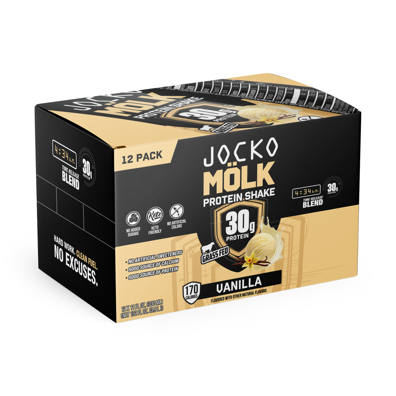 slide 1 of 1, Jocko Molk Prtn Rtd 11Oz T Van 12Pk, 12 ct; 11 oz