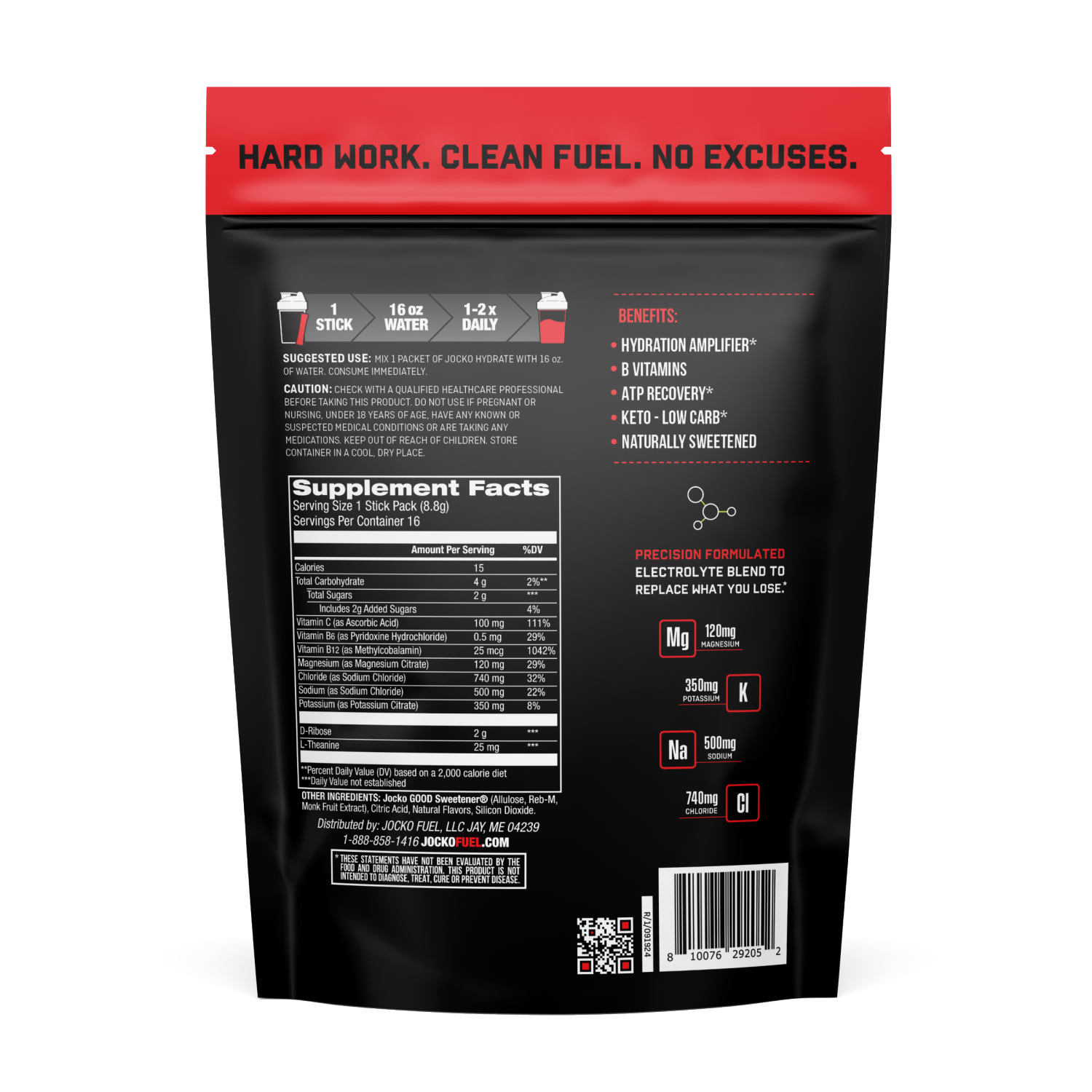 slide 2 of 2, Jocko Hydrate Frt Pnch 16Stick, 1 ct