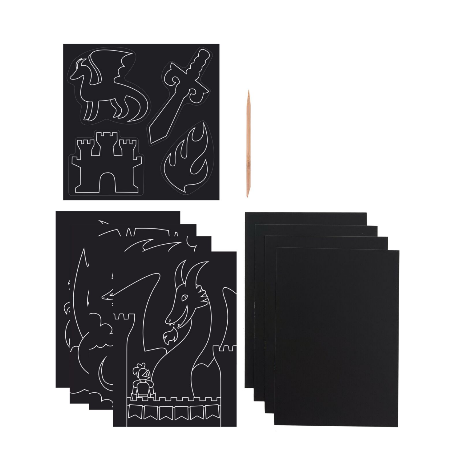 slide 3 of 3, OOLY Scratch & Scribble Fantastic Dragon, 1 ct