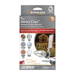 Simple Living Solutions 10ct Max Pro Sticky Clips