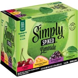 Simply Spiked Limeade Beer Variety Pack 12 - 12 fl oz Cans
