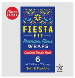 Fiesta Fit Premium Sun Dried Tomato Wraps - 12.1 Oz