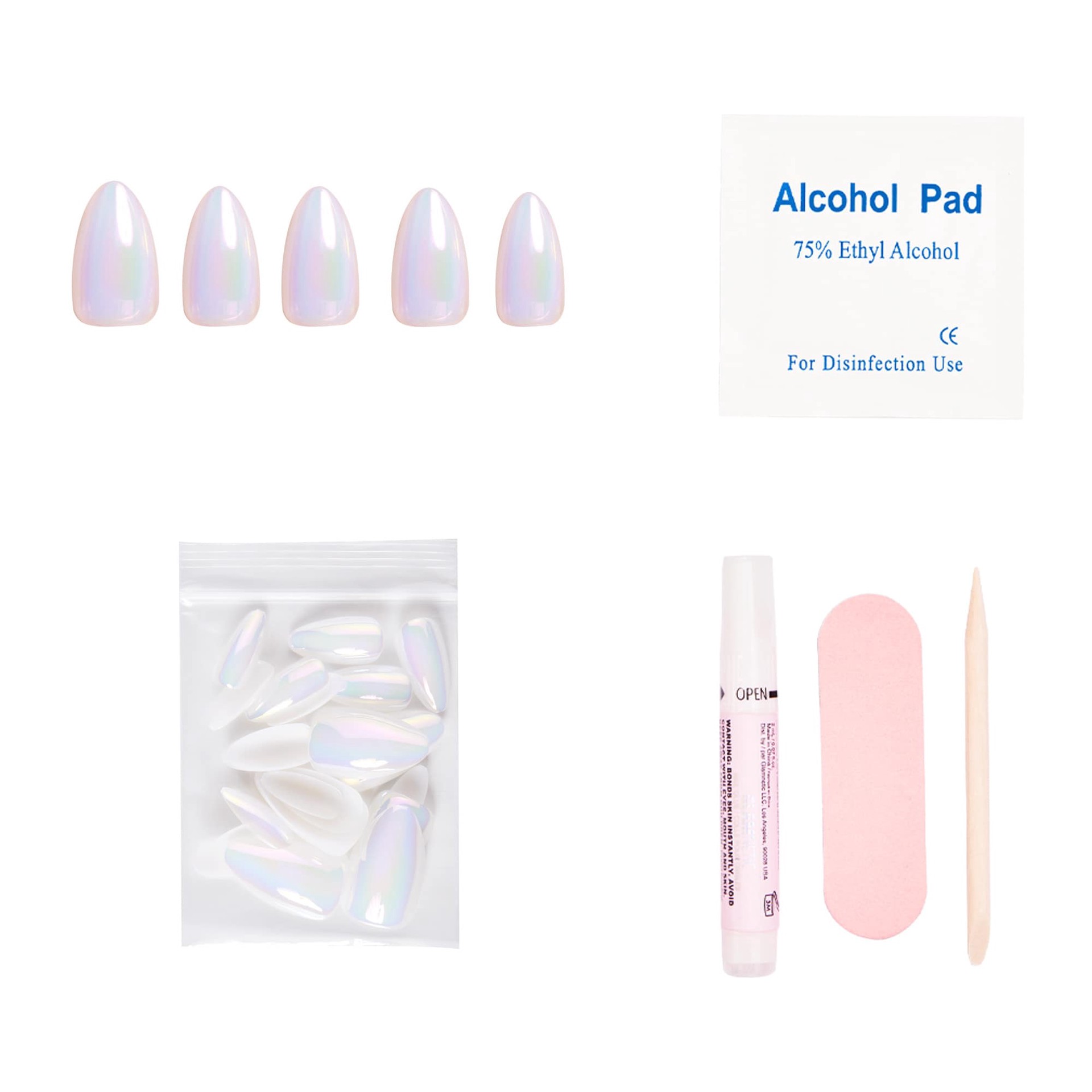 slide 3 of 5, Glamnetic Press-On Nail Kit Entranced, 1 ct