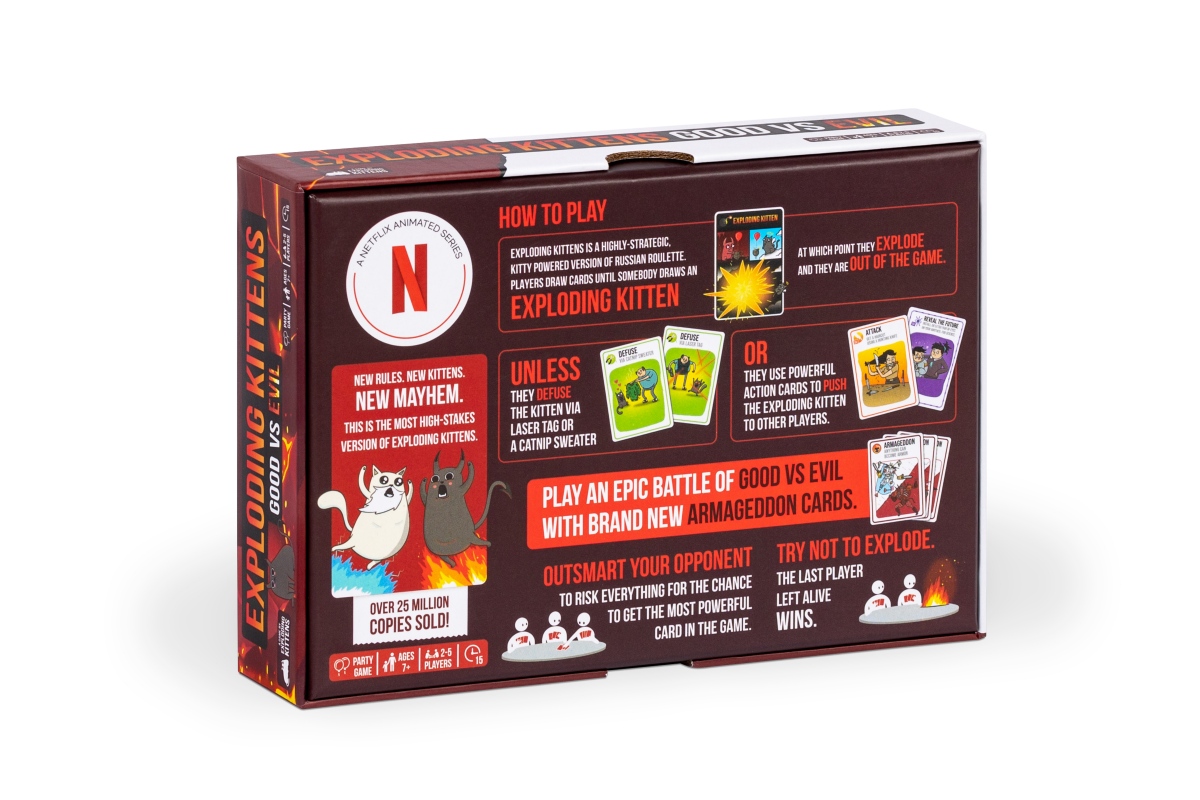slide 2 of 3, Exploding Kittens Good vs Evil, 1 ct