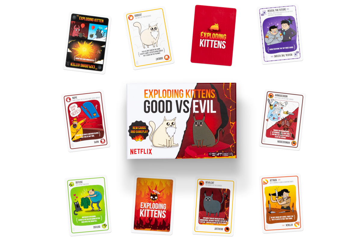 slide 3 of 3, Exploding Kittens Good vs Evil, 1 ct