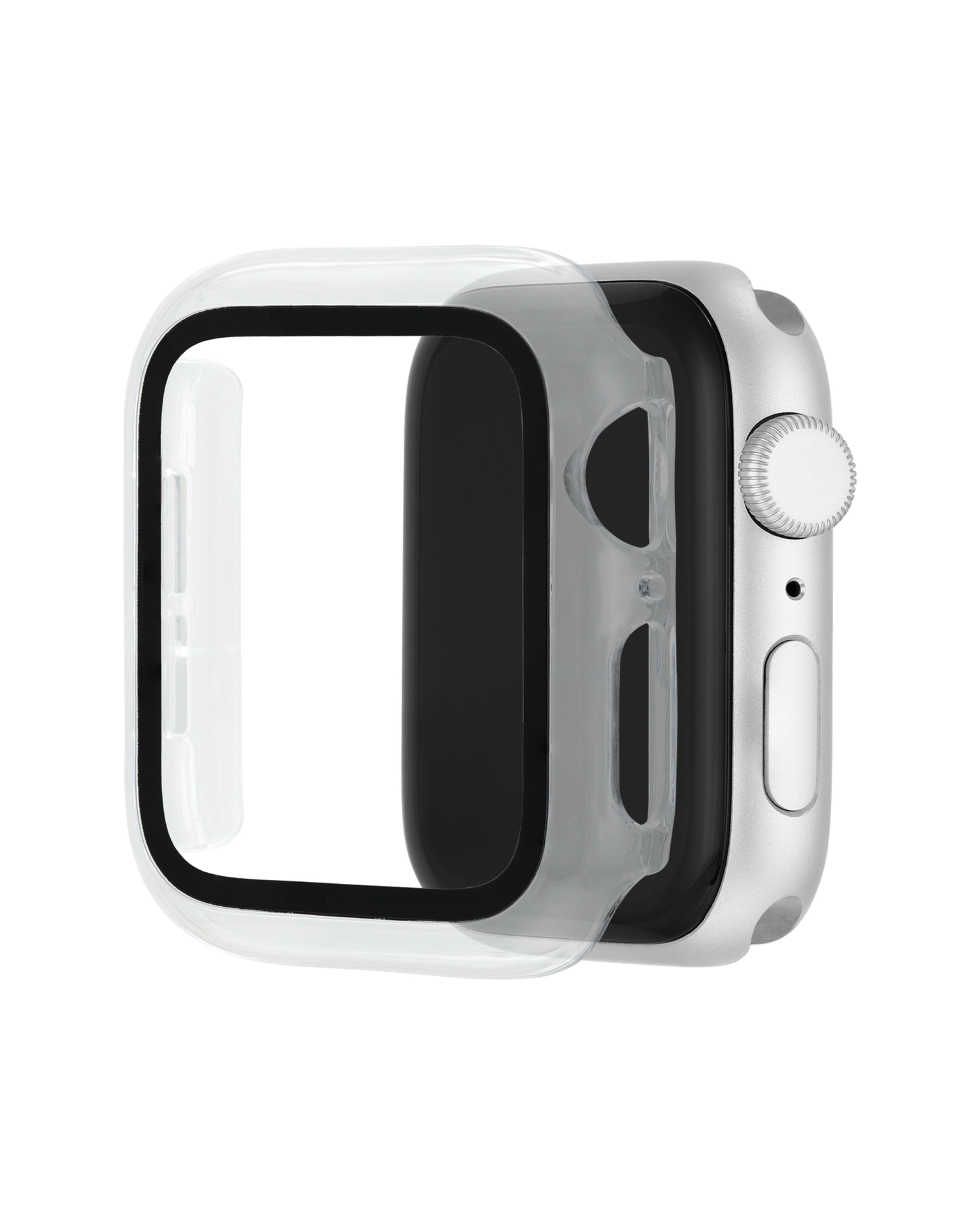 slide 2 of 3, WITHit Clear Full Protection Bumper with Integrated Glass for 41mm Apple Watch, 1 ct