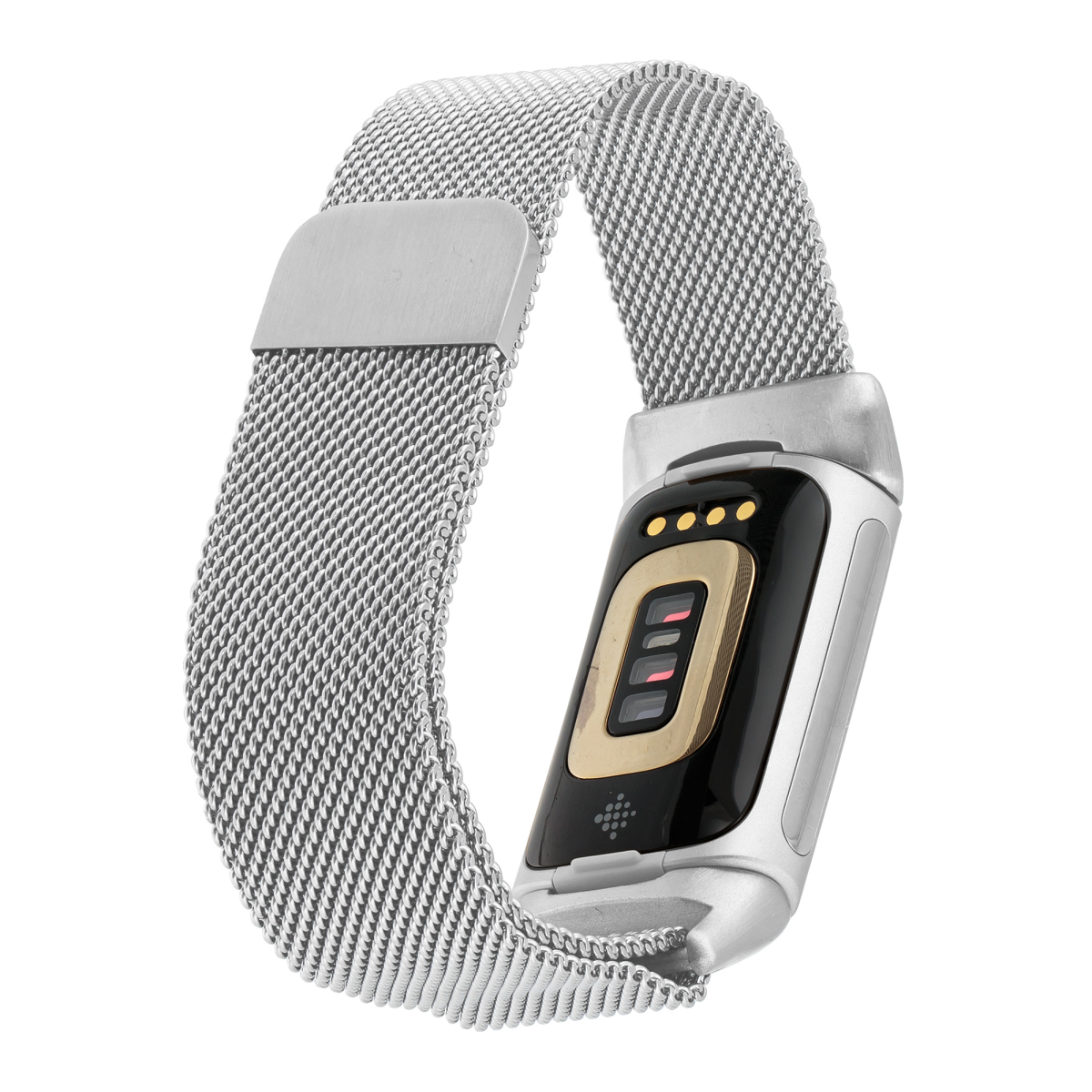 slide 2 of 3, WITHit Fitbit Charge 5 Silver Mesh Band, 1 ct