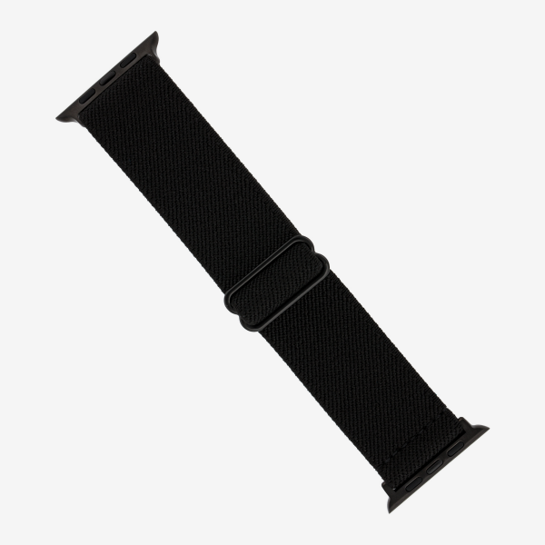 slide 4 of 9, WITHit Apple Watch 38/40/41MM Black Elastic Woven Band w/ slider, 1 ct