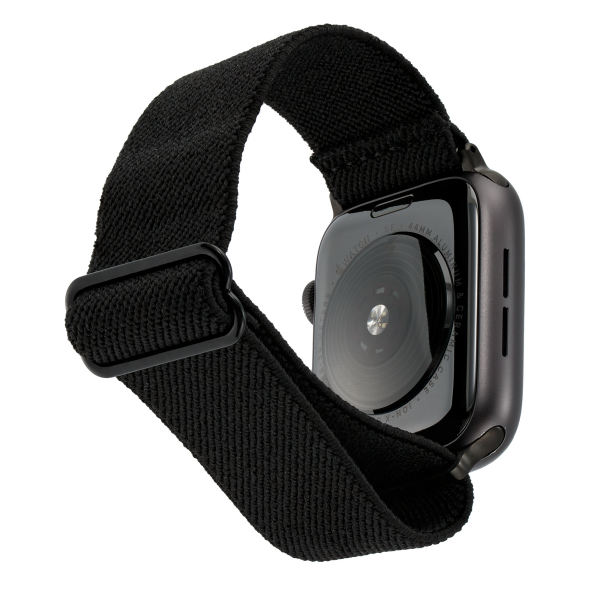 slide 8 of 9, WITHit Apple Watch 38/40/41MM Black Elastic Woven Band w/ slider, 1 ct