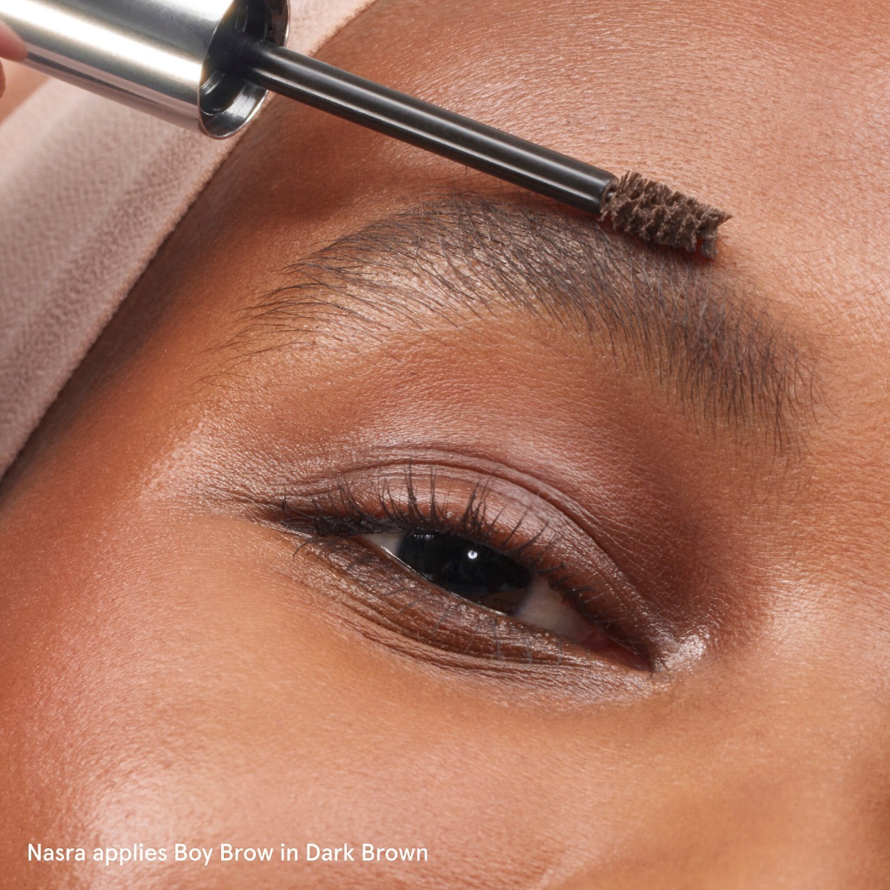 slide 4 of 9, Glossier Boy Brow Volumizing Eyebrow Gel-Pomade Dark Brown, 0.13 oz / 3.8 gram