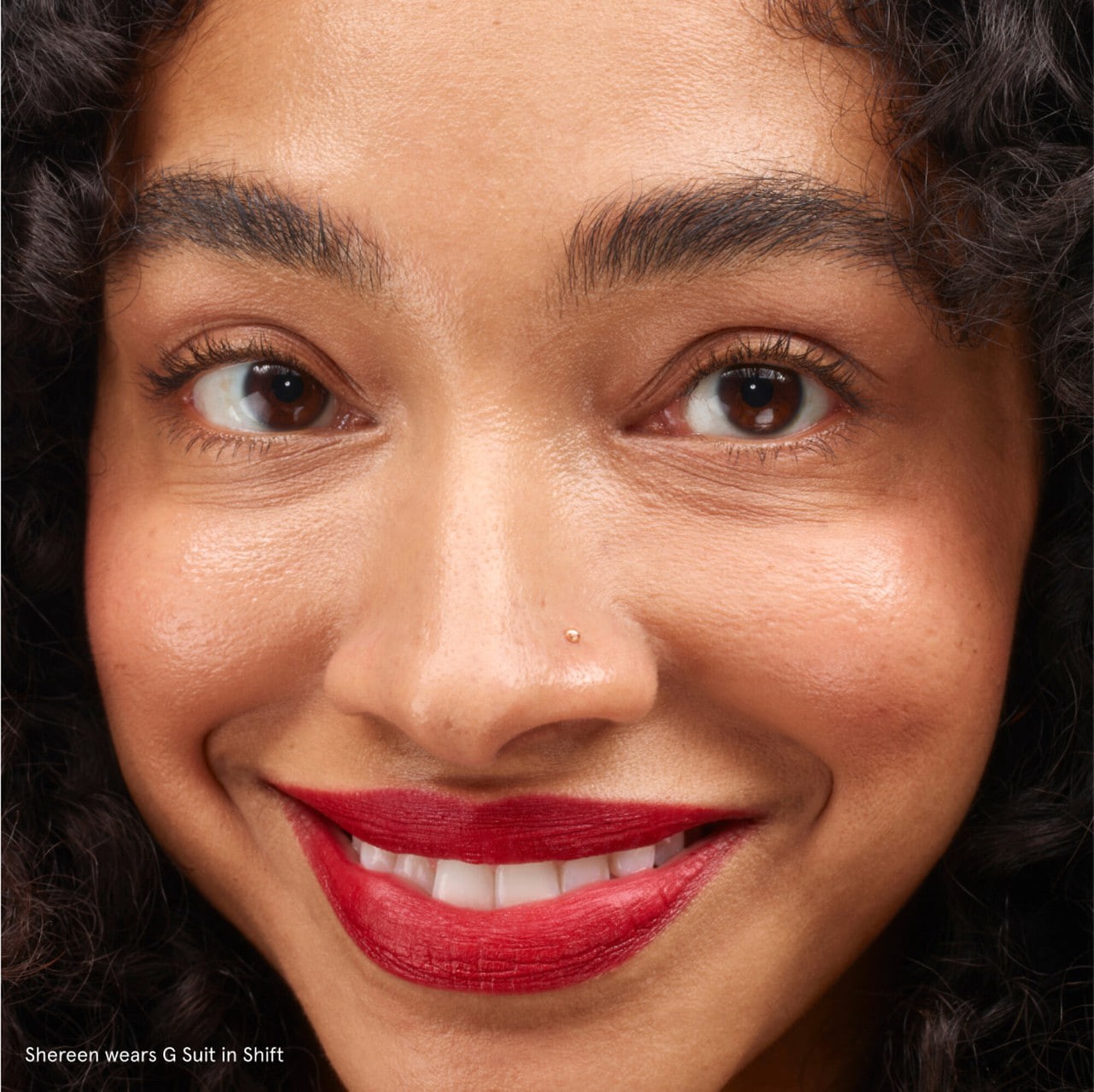 slide 5 of 9, Glossier G Suit Soft Touch Matte Liquid Lip Crème Shift, 0.2 oz / 6 ml