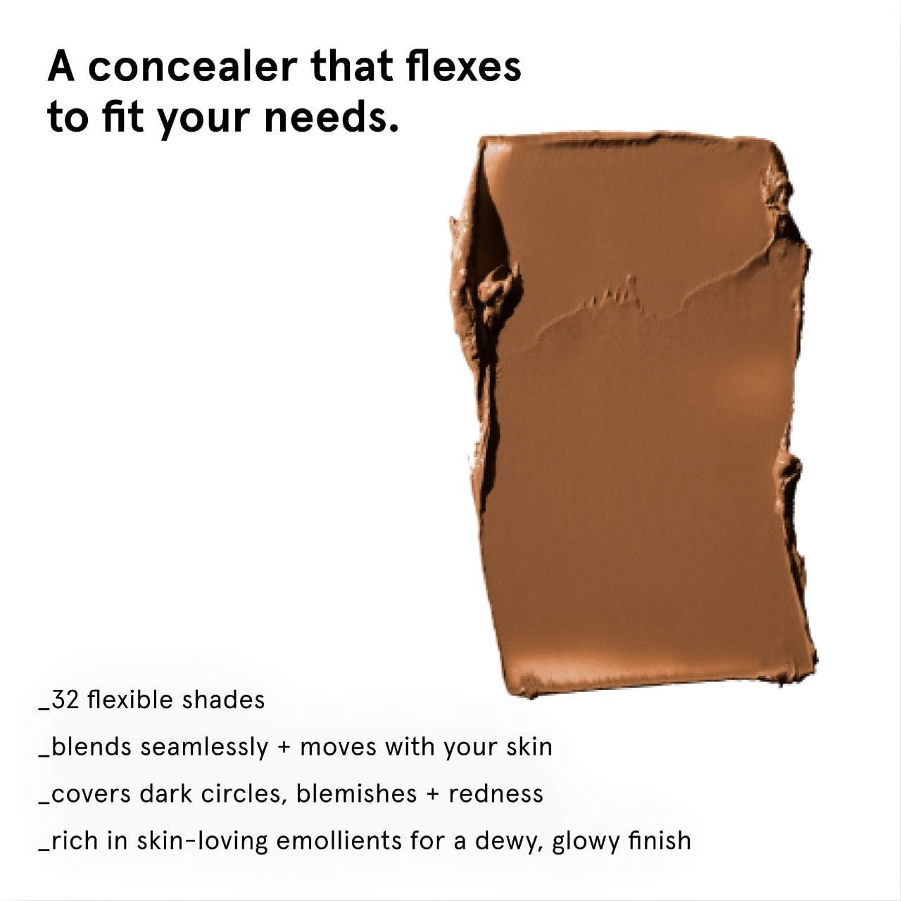 slide 3 of 13, Glossier Stretch Concealer for Dewy Buildable Coverage Medium Tan 5, 0.17 oz / 4.8 gram