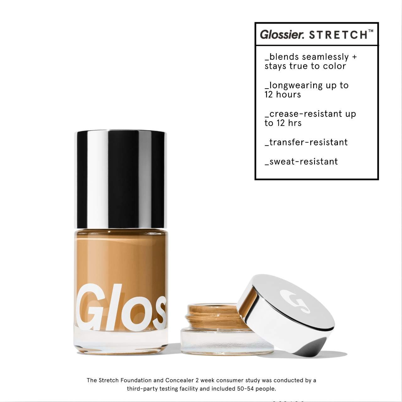 slide 9 of 13, Glossier Stretch Concealer for Dewy Buildable Coverage Medium Tan 5, 0.17 oz / 4.8 gram