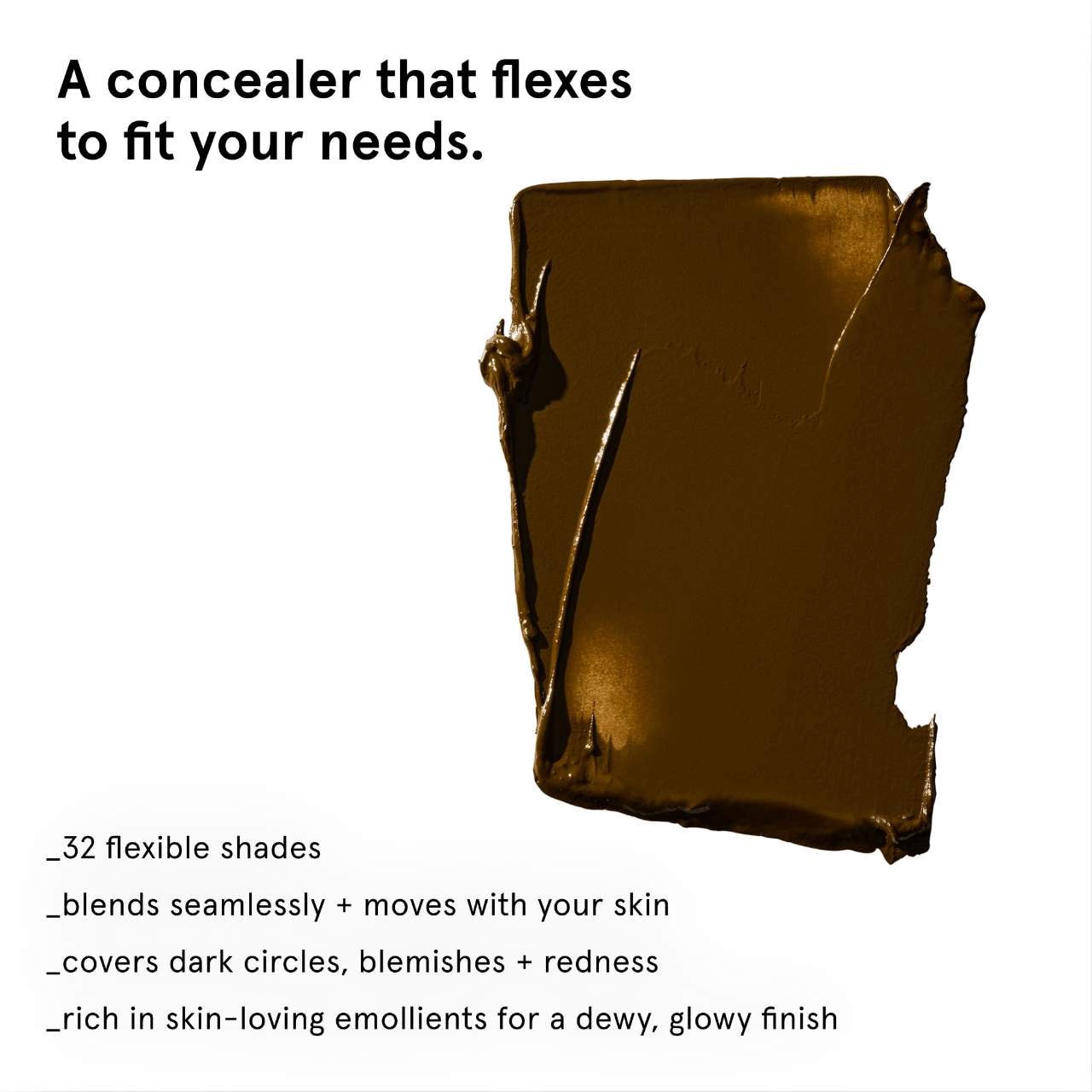 slide 3 of 14, Glossier Stretch Concealer for Dewy Buildable Coverage Very Deep 1, 0.17 oz / 4.8 gram