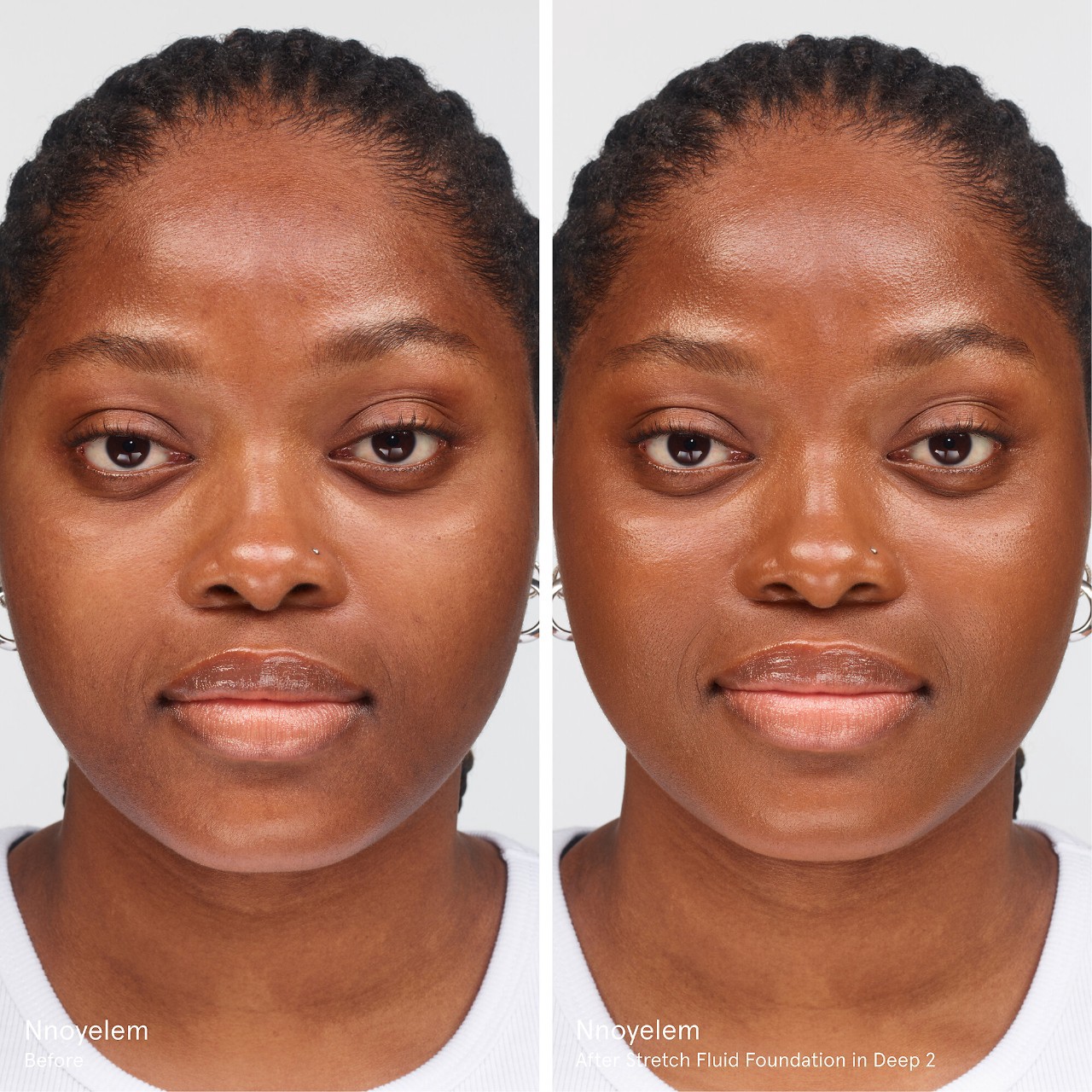slide 4 of 15, Glossier Stretch Fluid Foundation for Buildable Coverage Deep 2, 1 oz / 30 ml