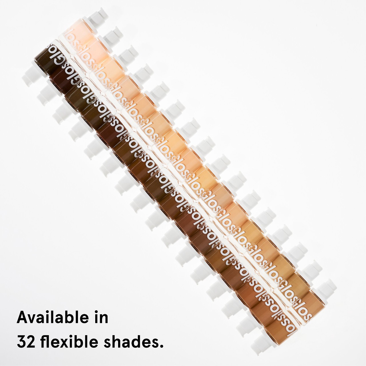 slide 6 of 15, Glossier Stretch Fluid Foundation for Buildable Coverage Very Deep 1, 1 oz / 30 ml