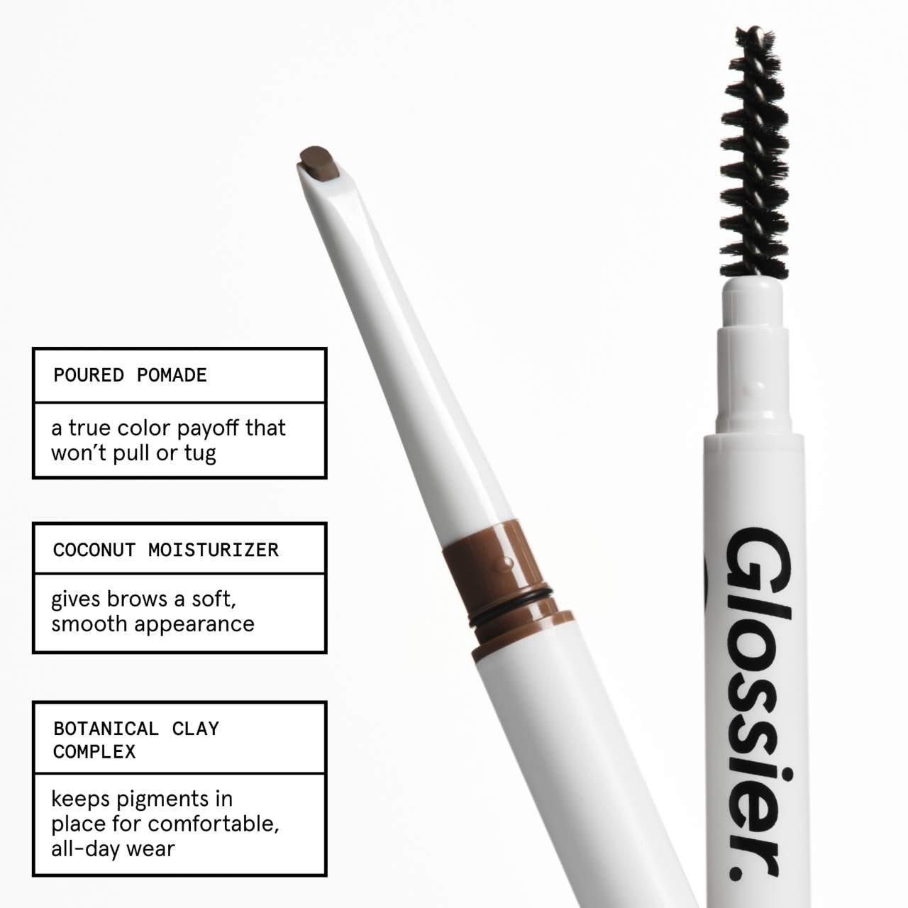 slide 7 of 11, Glossier Boy Brow Arch 2-in-1 Longwear Pomade Eyebrow Pencil Grey, 1 ct