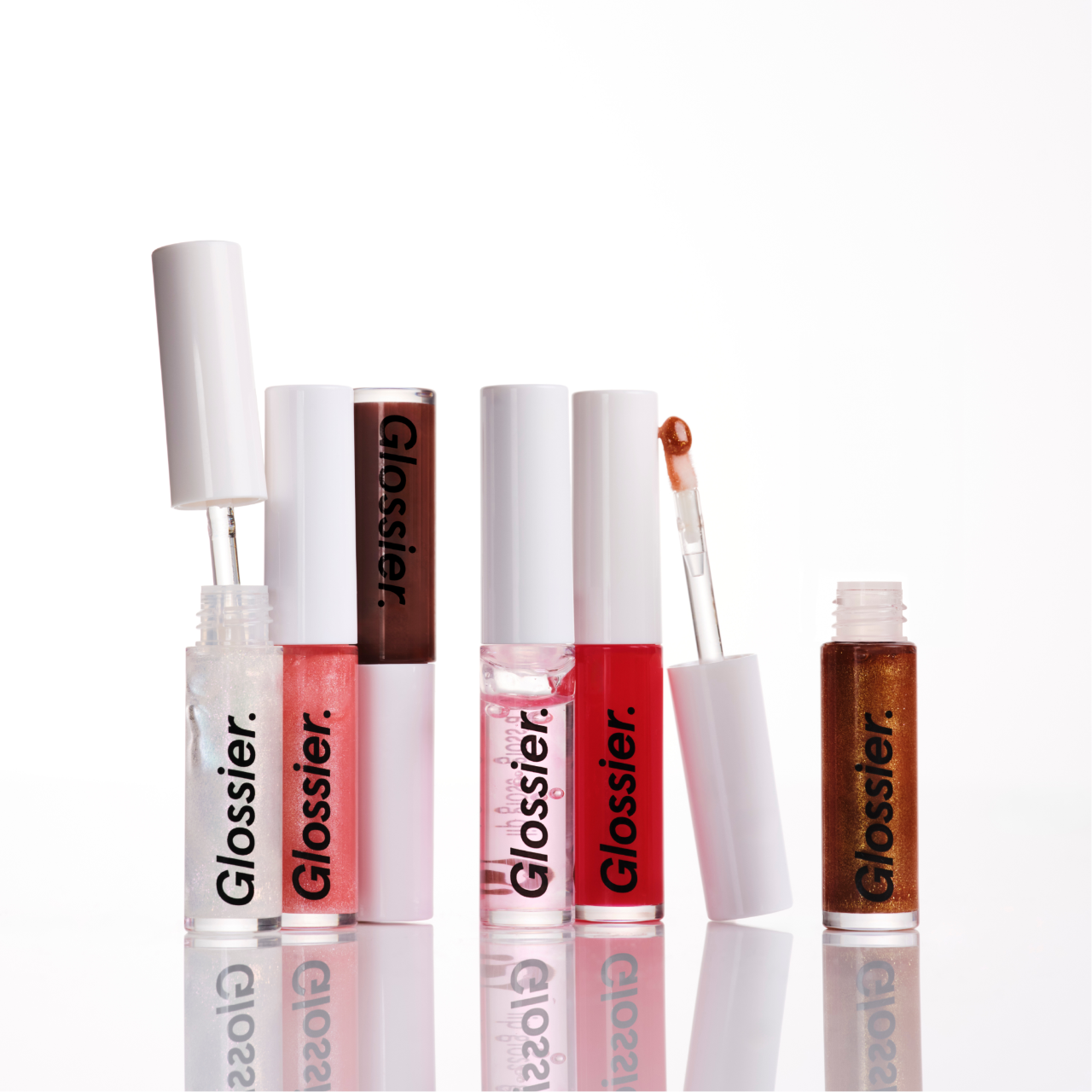 slide 7 of 8, Glossier Glassy High-Shine Lip Gloss Chocolate, 0.14 oz / 4.2 ml
