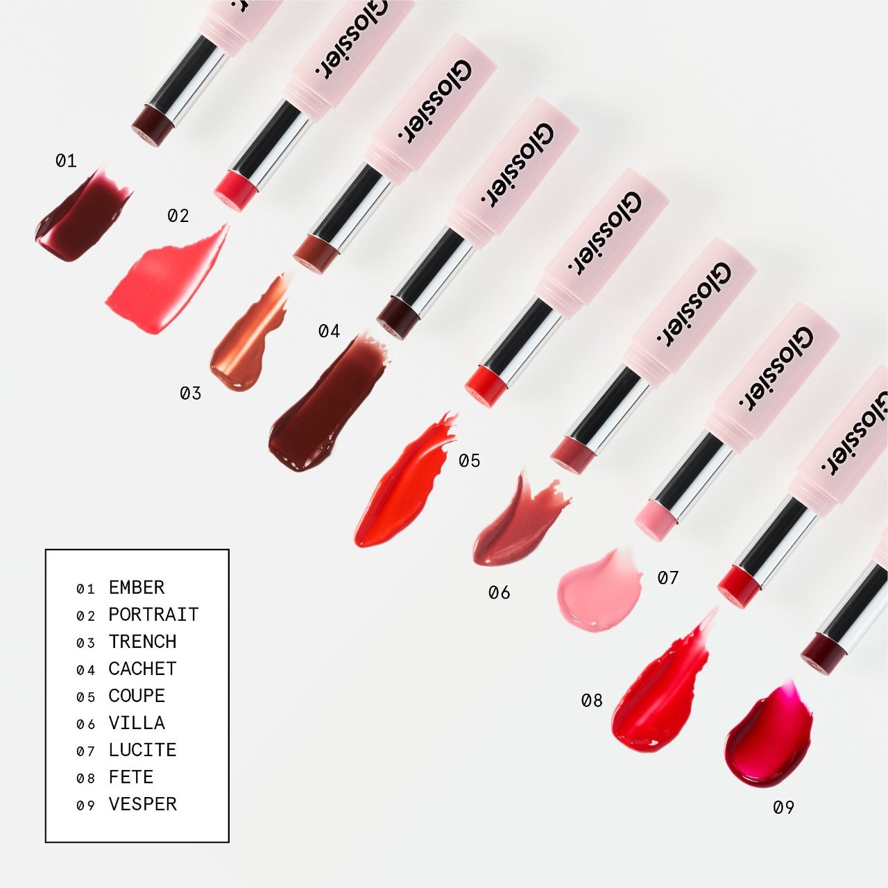 slide 9 of 10, Glossier Ultralip High Shine Lipstick with Hyaluronic Acid Cachet, 0.10 oz / 3 gram