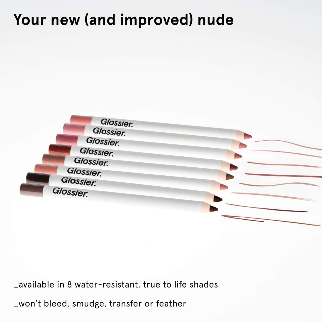 slide 4 of 9, Glossier Lip Line Enhancing Hydrating Longwear Lip Liner Pencil Grip, 0.02 oz / 0.5 gram