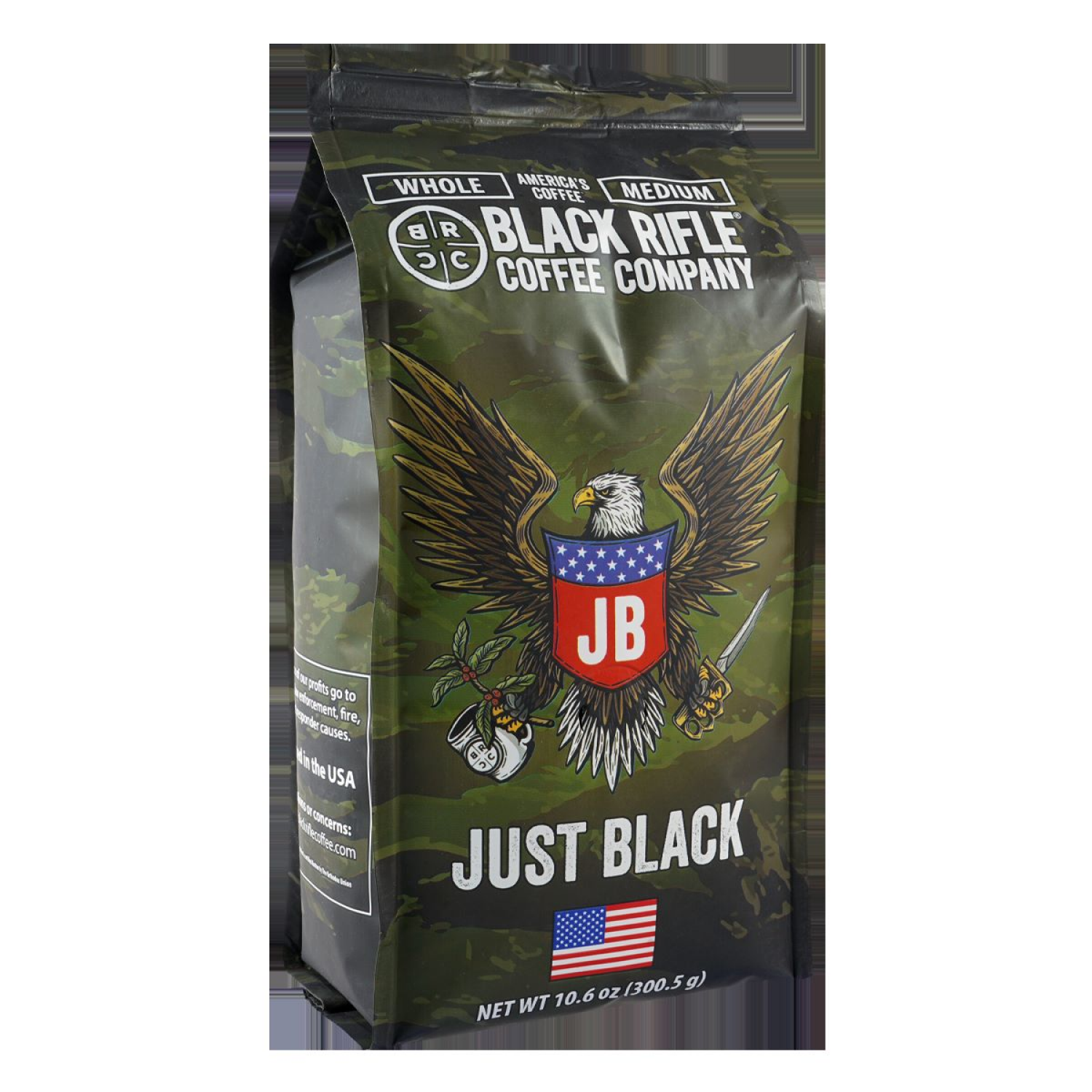 slide 2 of 2, Black Rifle Just Black WB Medium Roast - 10.6 oz, 10.6 oz