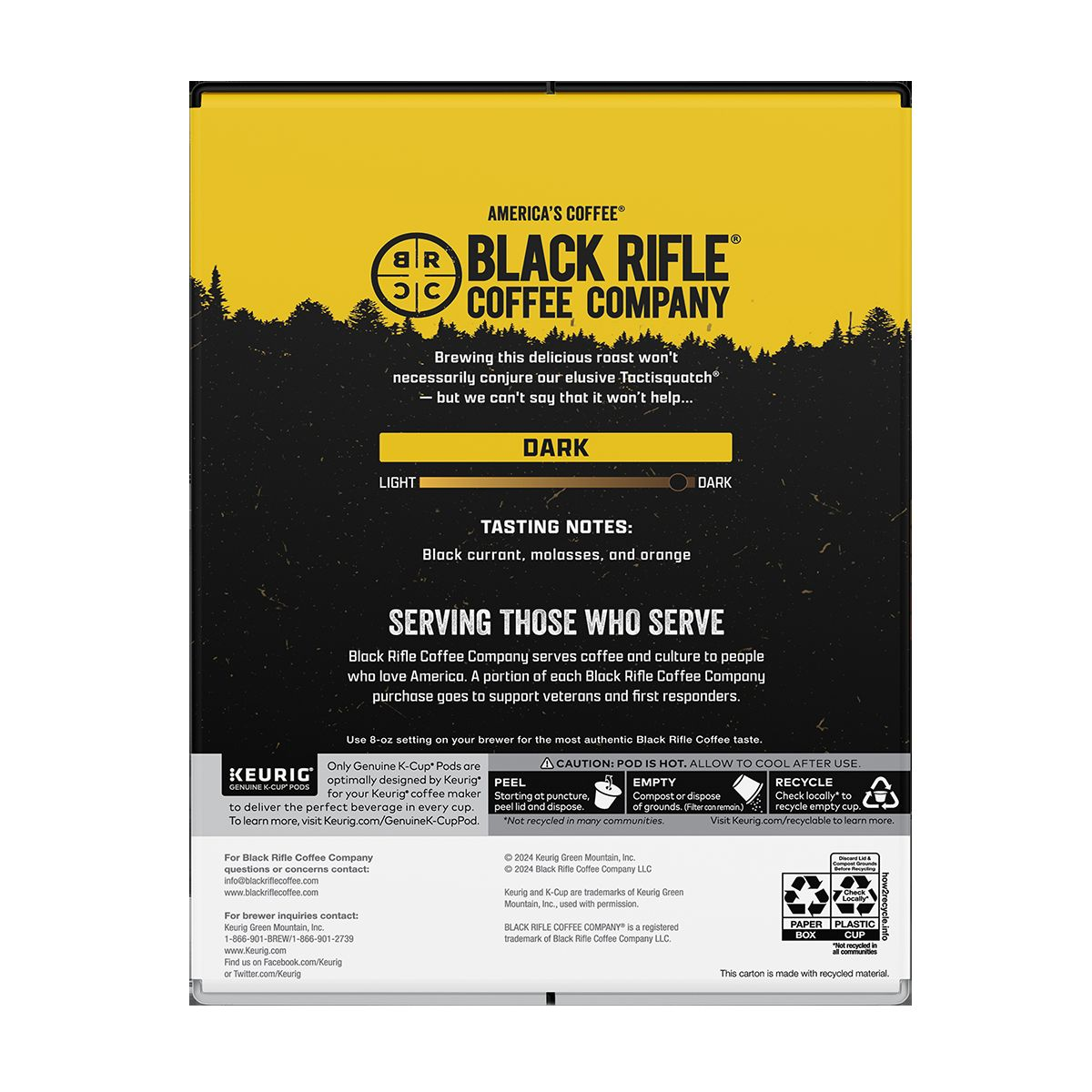 slide 2 of 2, Black Rifle Coffee Tactisquatch 22 Count Pods, 22 ct