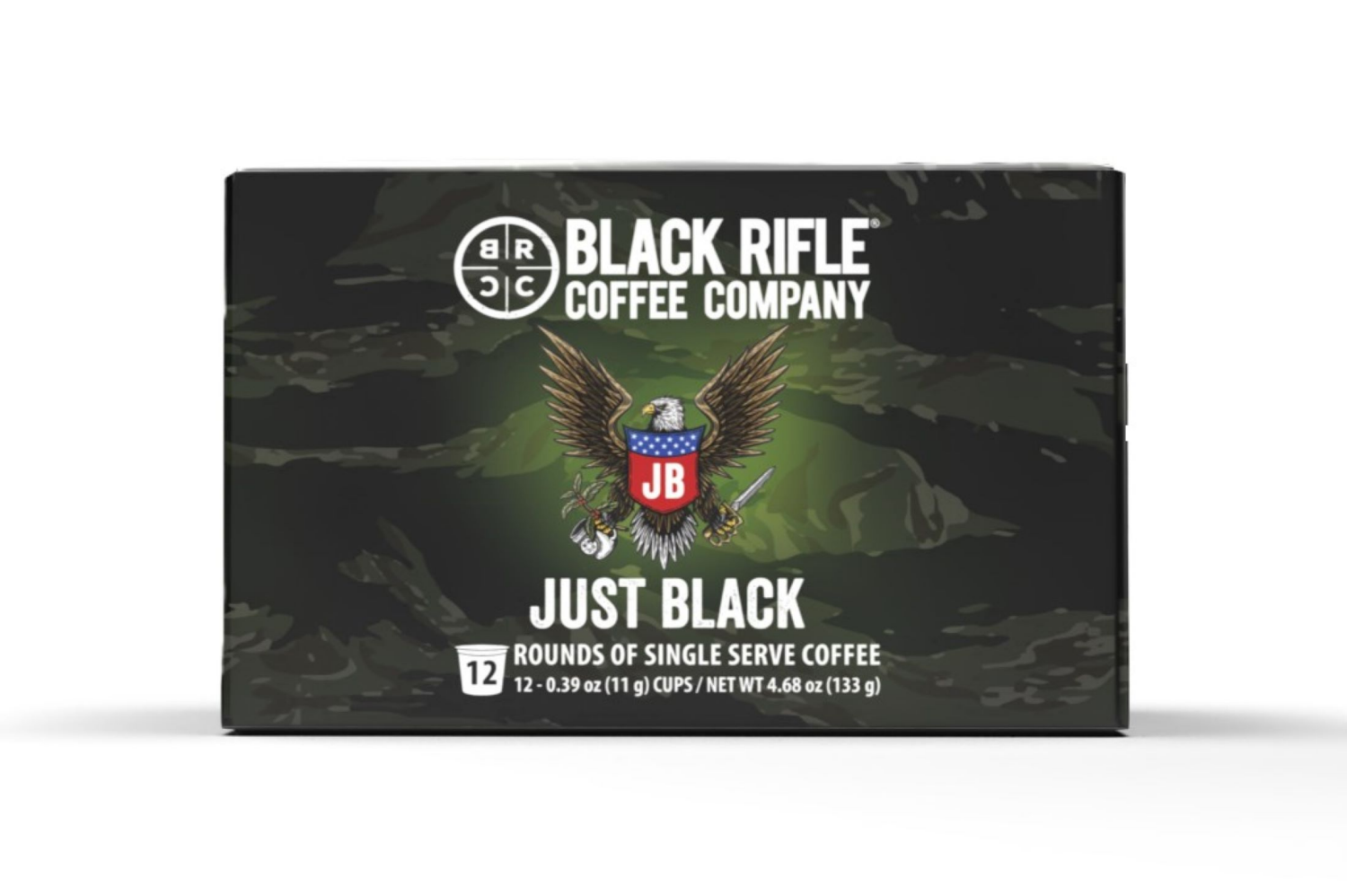 slide 1 of 2, Black Rifle Ground Medium Just Black Coffee 12 - 0.39 oz K-Cup Pods, 12 ct