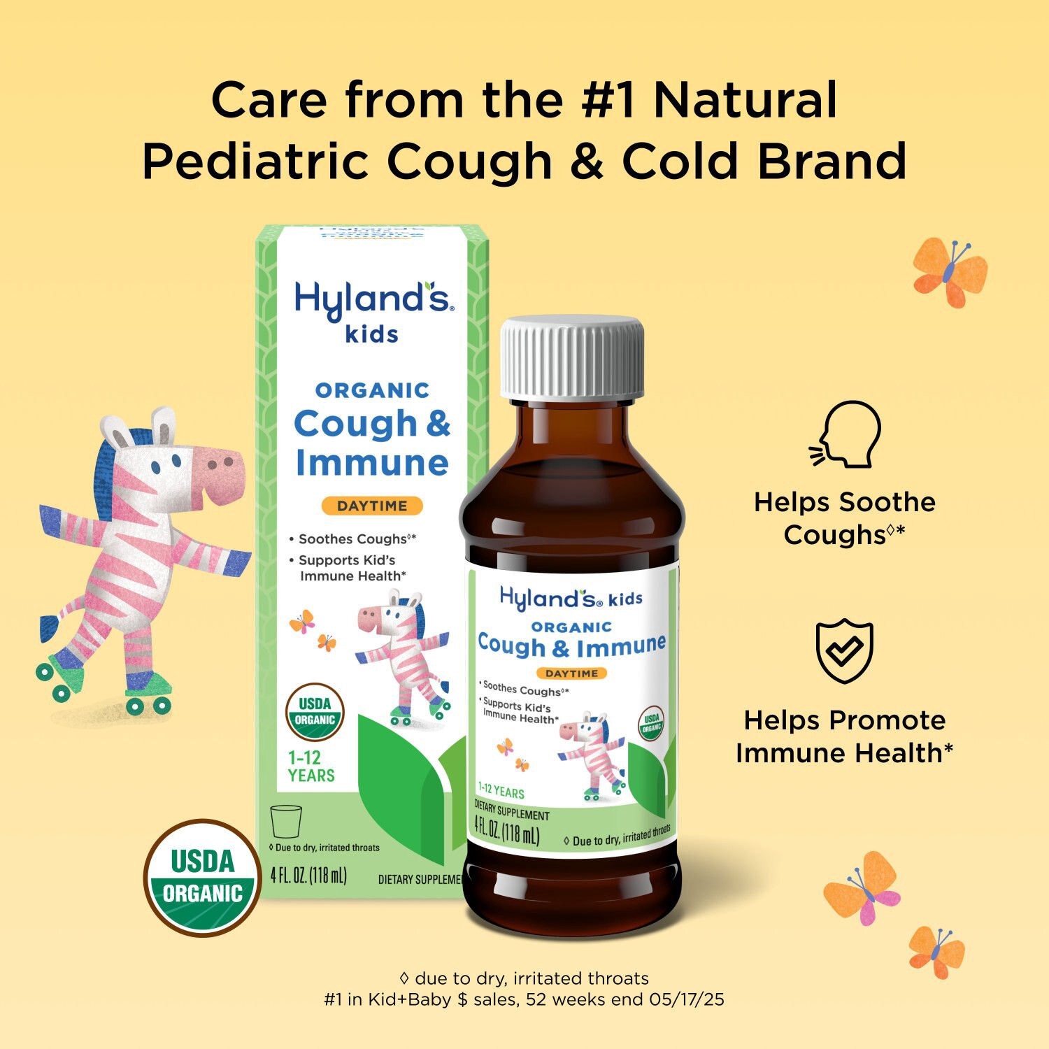 slide 5 of 6, Hyland's Naturals Kids Organic Cough & Immune Day, 4 Oz, 4 oz