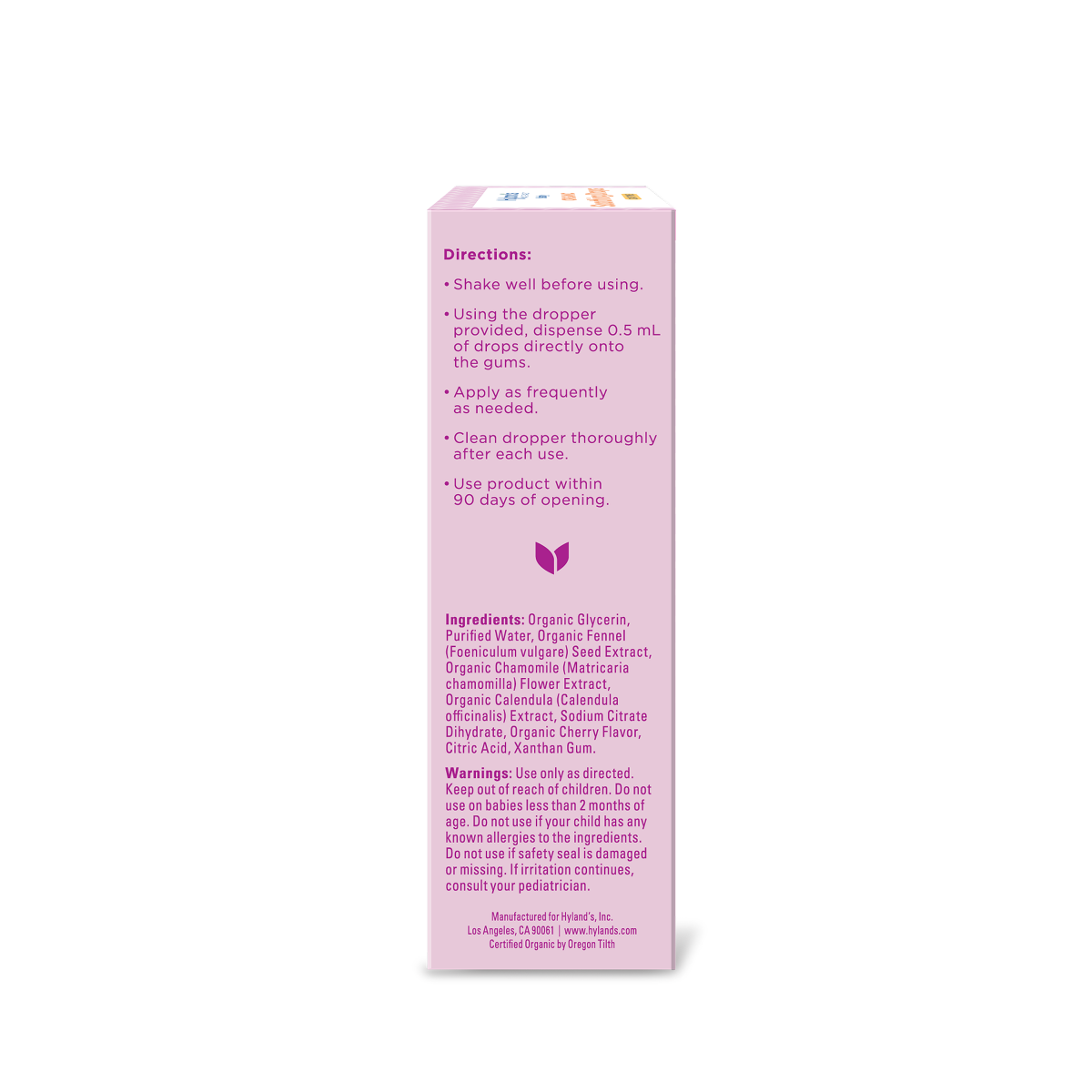 slide 2 of 7, Hyland's Naturals Baby Organic Soothing Drops Daytime -Cherry, 1 oz