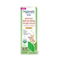 Hyland's Naturals Organic 1-12 Years Kids Daytime All-in-One Organic Grape Flavor Cough Syrup 4 fl oz