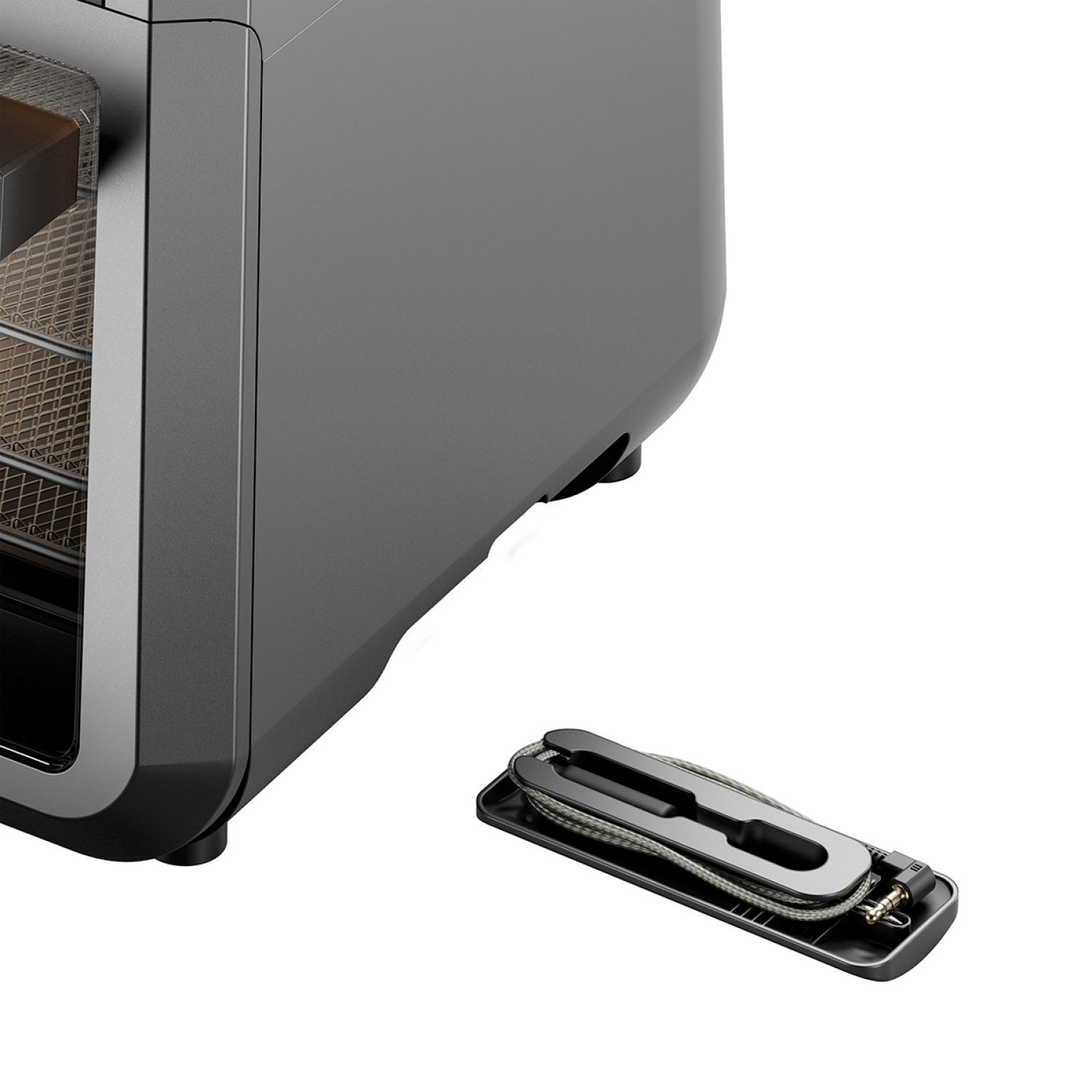 slide 5 of 5, CHEFMAN ExacTemp MULTIFUNCTIONAL DIGITAL AIR FRYER OVEN WITH PROBE BLACK FINISH, 12 qt