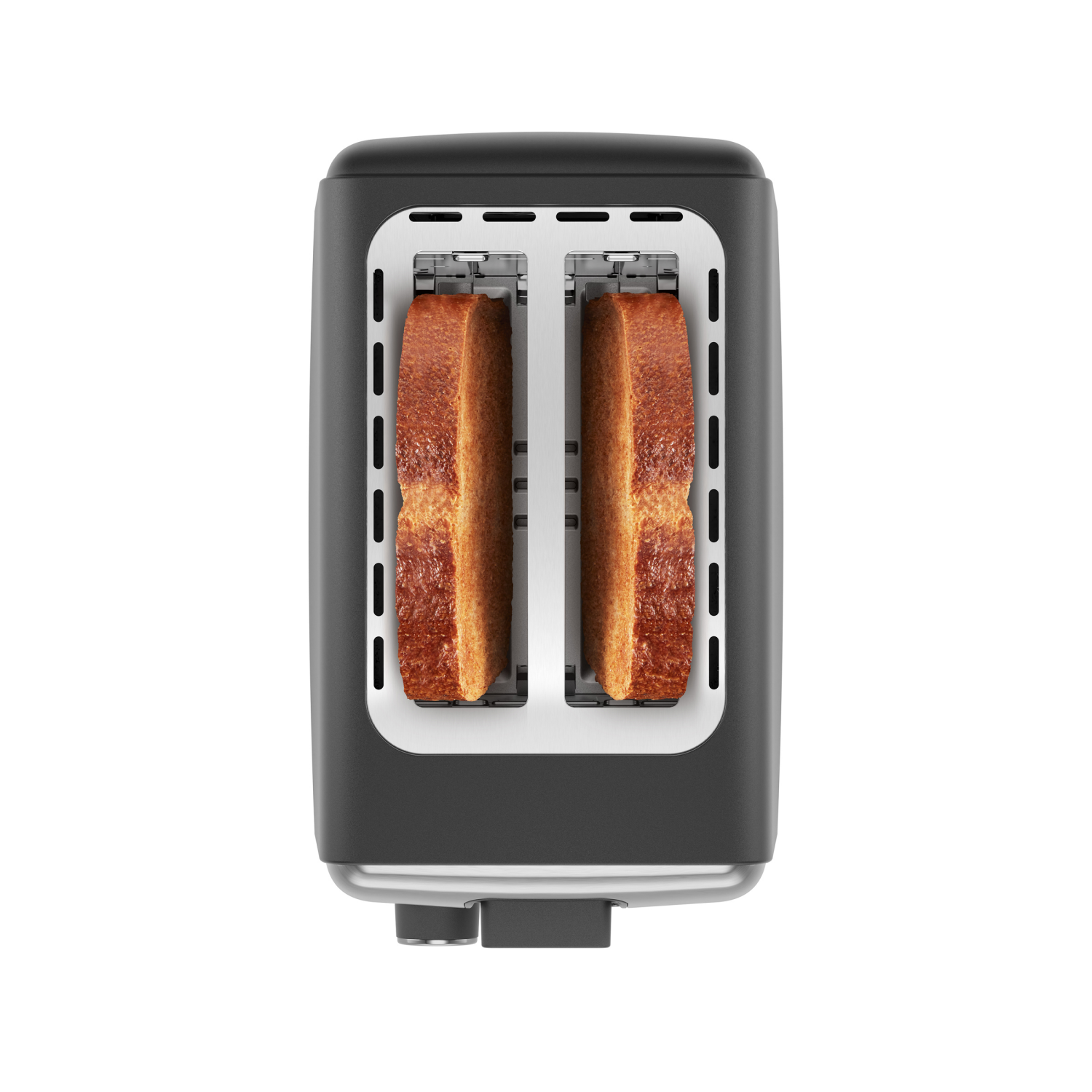 slide 6 of 6, Chefman 2-Slice Toaster, 7 Shade Settings, Removable Crumb Tray, Thick Bread and Bagel Toaster, Defrost, Cancel, 2-slice