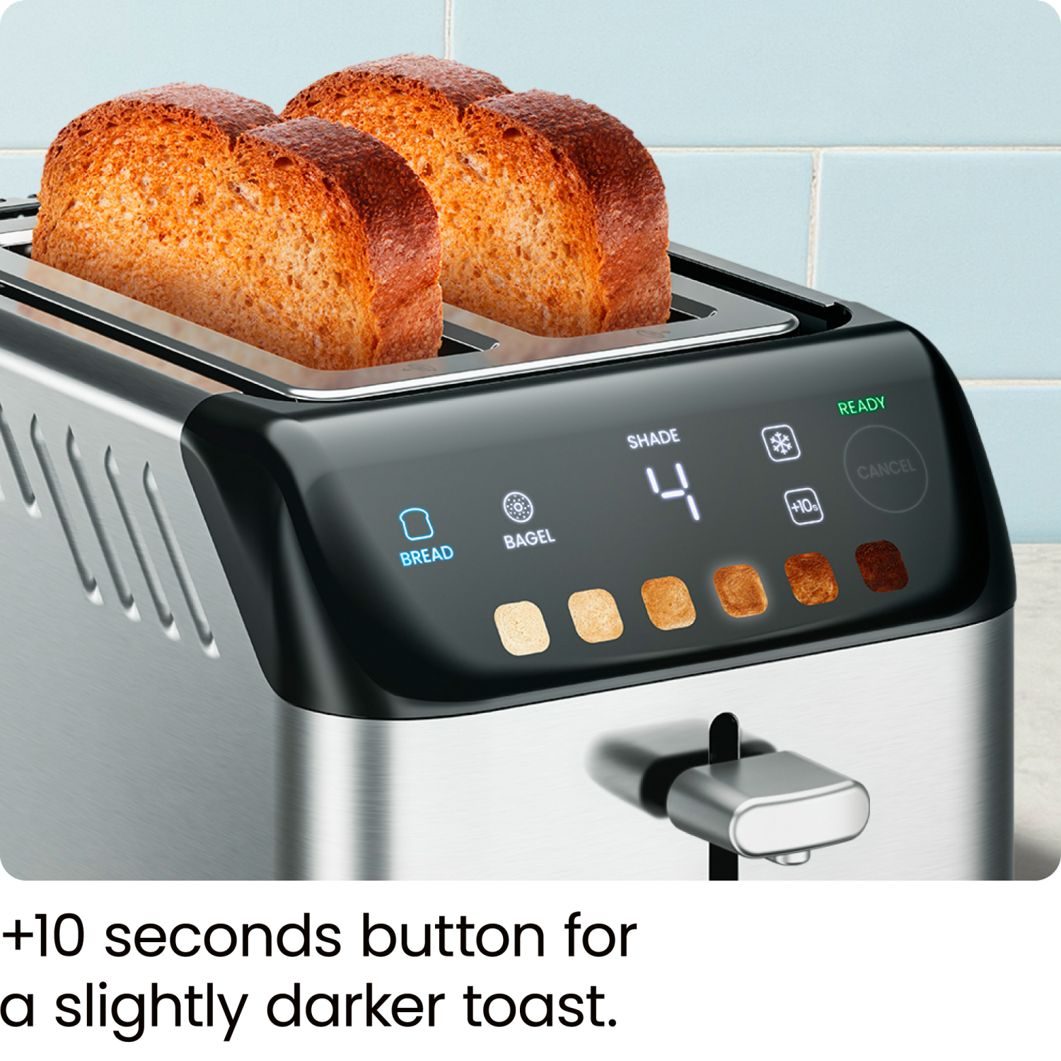 slide 6 of 6, Chefman 2-Slice Digital Toaster, 1 ct