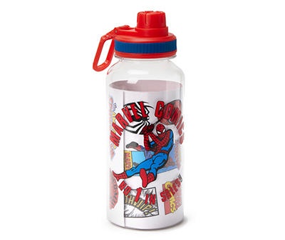 Red & Blue Spider-Man Water Bottle With Sticker Sheet, 32 oz.