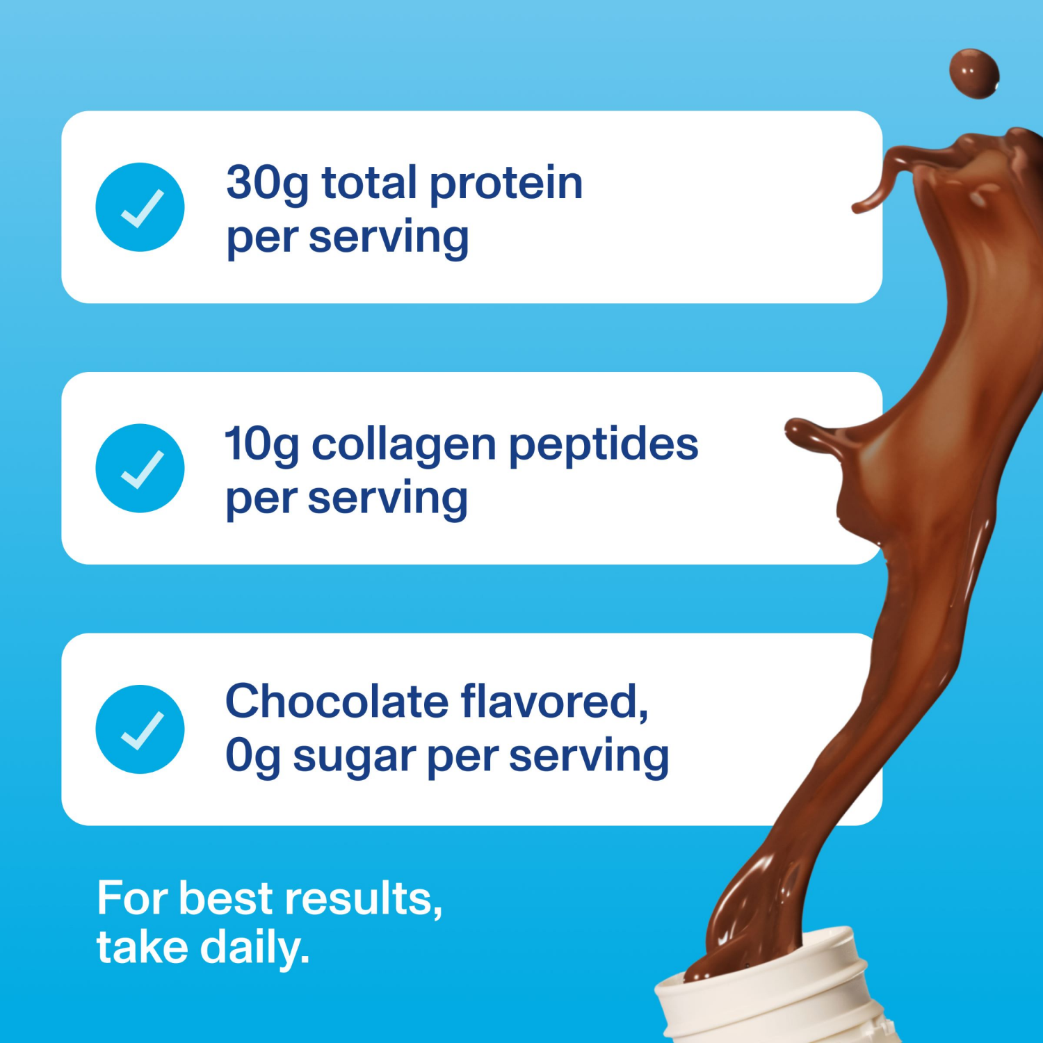 slide 4 of 6, Vital Proteins Collagen & Protein Chocolate Shake, 11 FL OZ, 4 pack, 4 ct; 11 fl oz