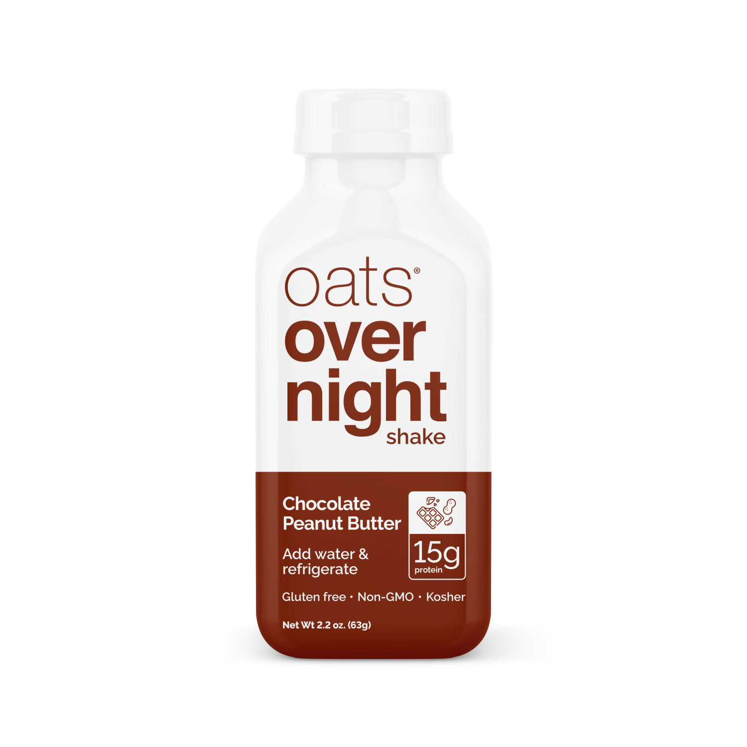 slide 1 of 2, Oats Overnight Chocolate Peanut Butter Shake - 2.2 oz, 2.2 oz