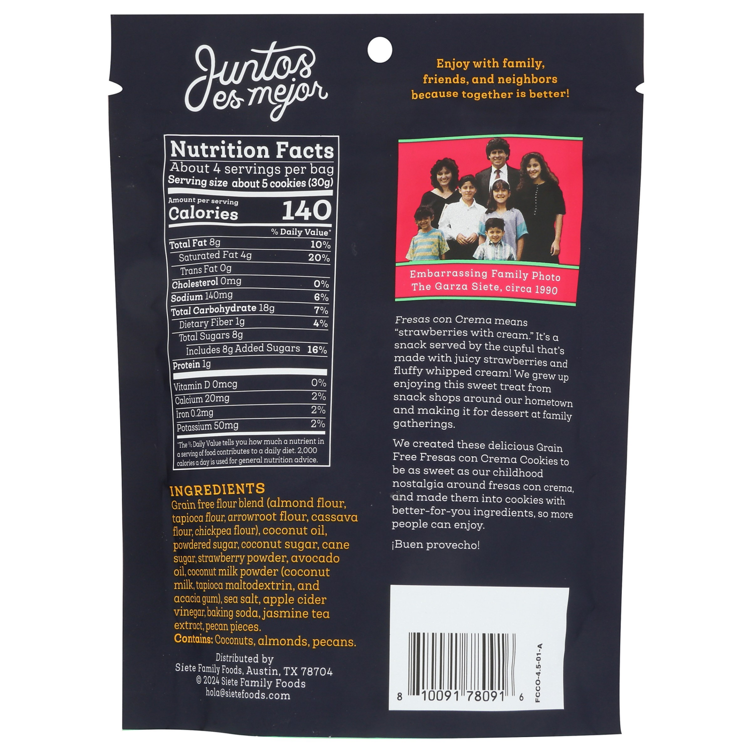 slide 2 of 2, Siete Grain Free Strawberries & Cream Cookies 4.5 oz, 4.5 oz